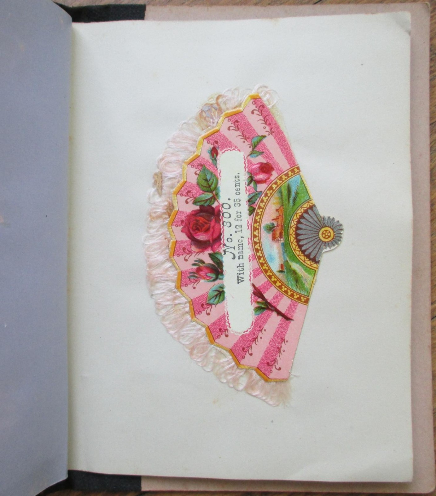 Victorian Trade Calling Card 1890 Salesmen’s Sample Book Union Card Fringed