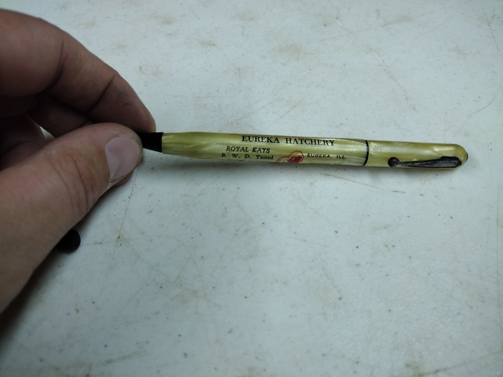 Vintage Lot Of 3 Eureka Illinois Hatchery Advertising Mechanical Pencils
