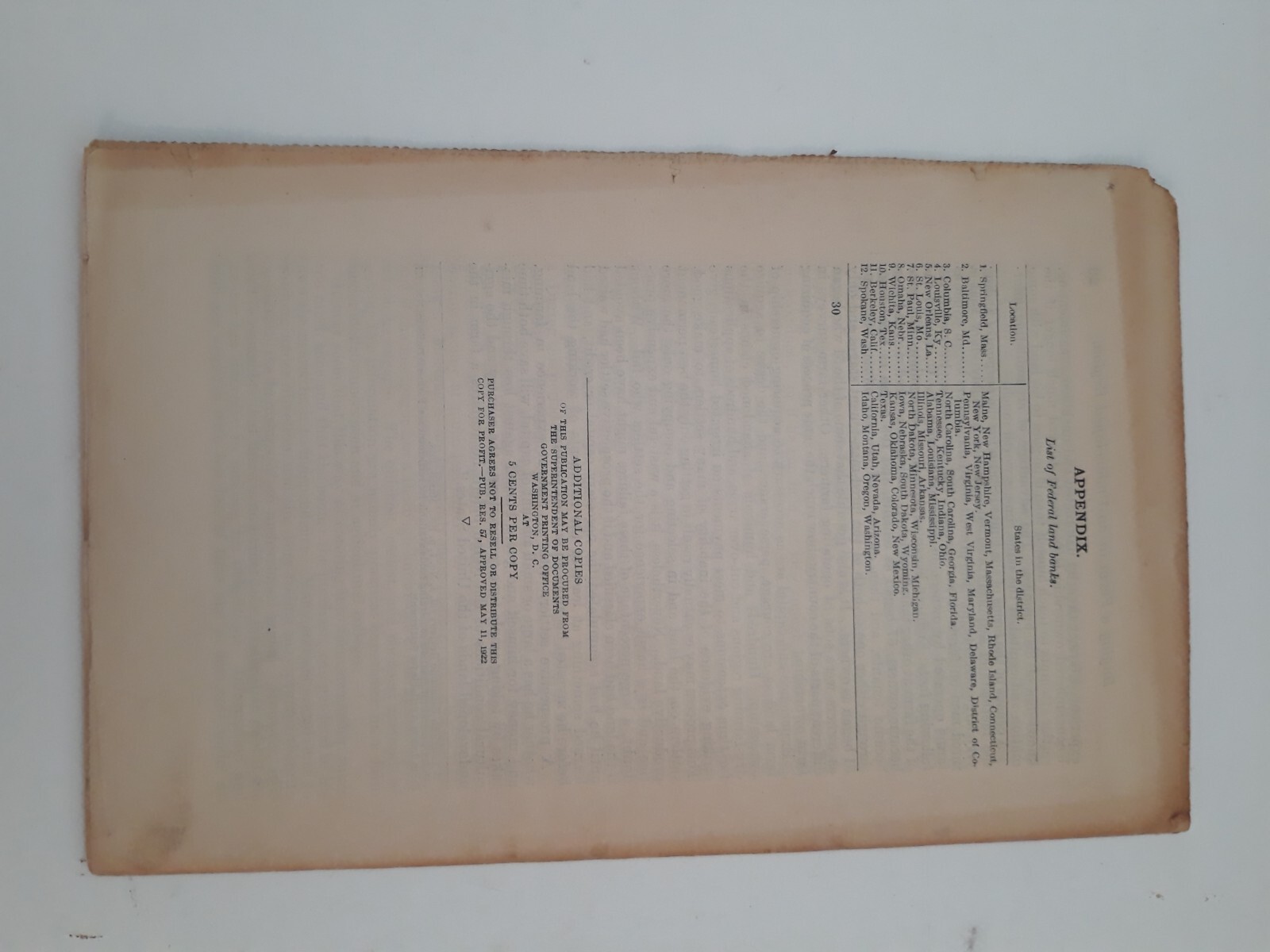 Vtg 1922 buying a farm in an undeveloped region bulletin 1385 USDA Farmcore