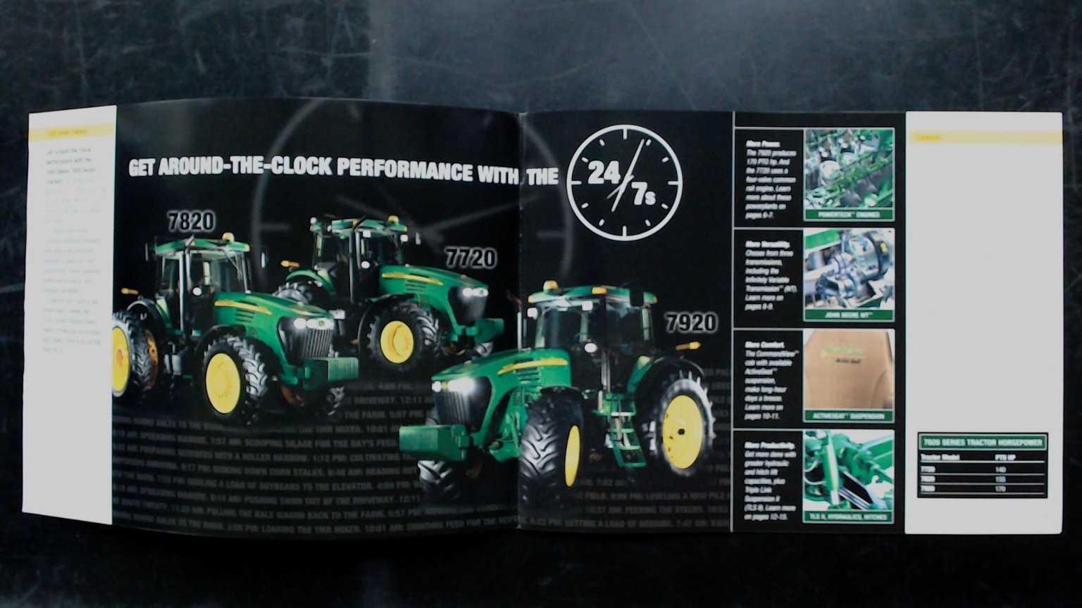 John Deere 7020 Series Brochure 140-170 HP Tractors Vintage Advertising