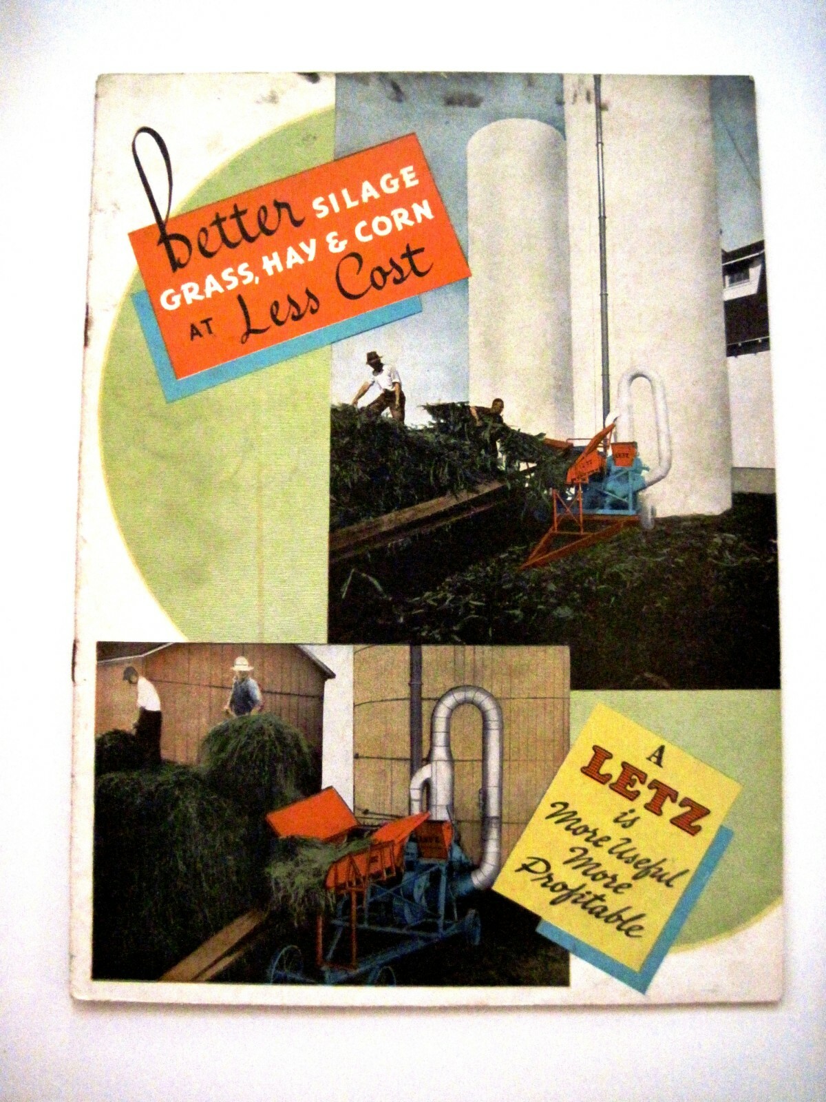 1939 Catalog “Letz” Farm Equipment w/ (4) Pamphlets – Describes Cows Stomach *