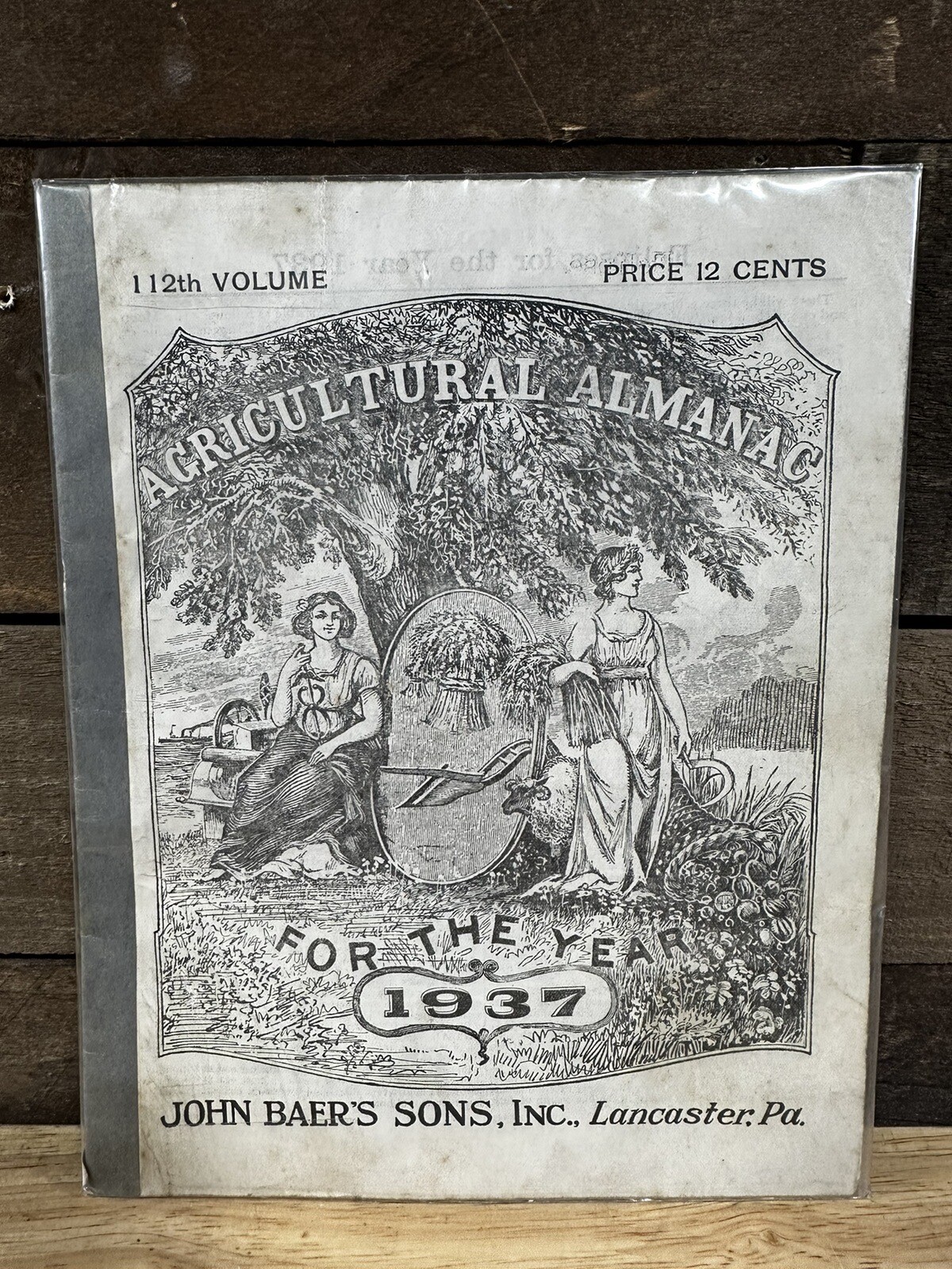 Vintage 1937 John Baer’s Sons Lancaster PA Agricultural Almanac #1