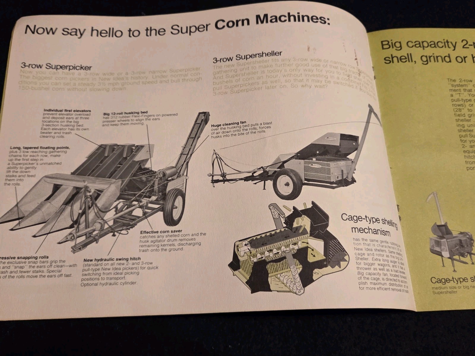 1972 New Idea Corn Machines Advertising Brochure Uni-System Madison South Dakota