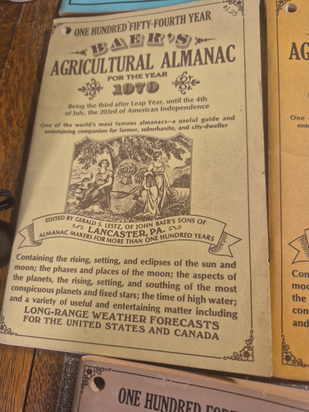 Vtg 8 John Baer’s Sons Agricultural Almanac Lancaster PA Farmers Almanac