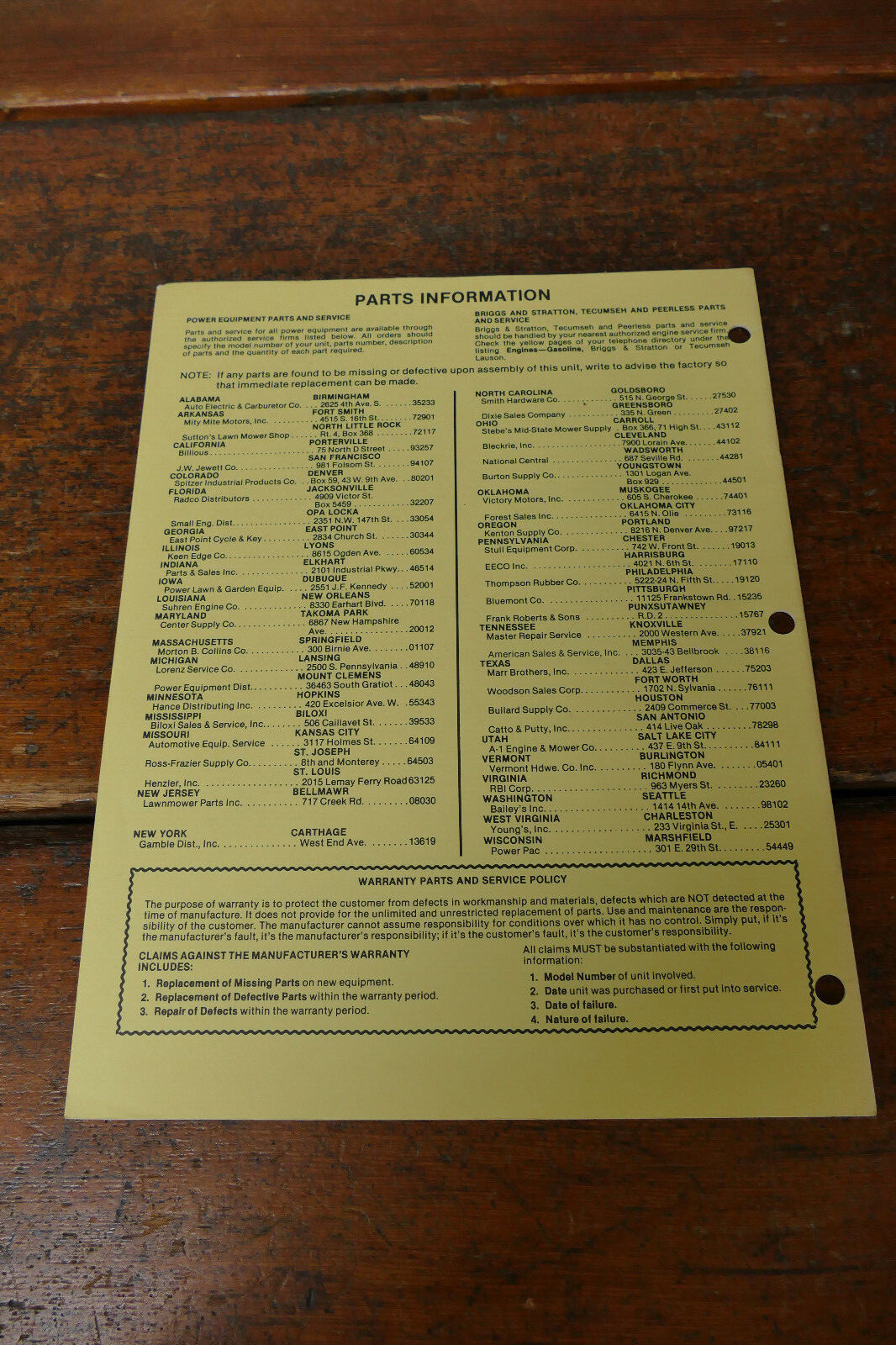 1980s Coast to Coast Owner’s Manual 4HP 21” Self Propelled Lawn Mower 481-3200
