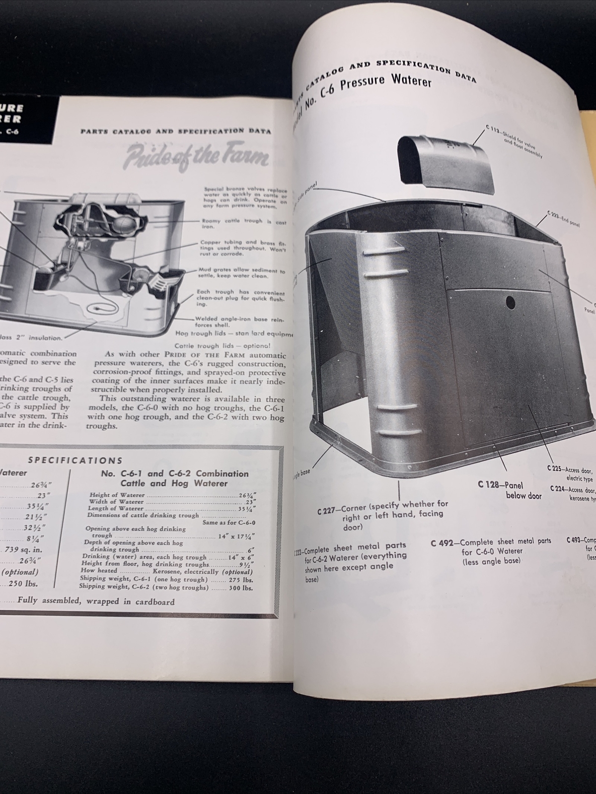 1960’s Hawkeye Steel Prod. Pride Of The Farm Repair Parts Catalog Waterloo Iowa