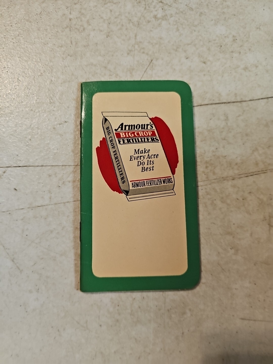 VTG 1950-51 Agriculture Armour’s Big Crop Fertilizer’s Calendar Notepad