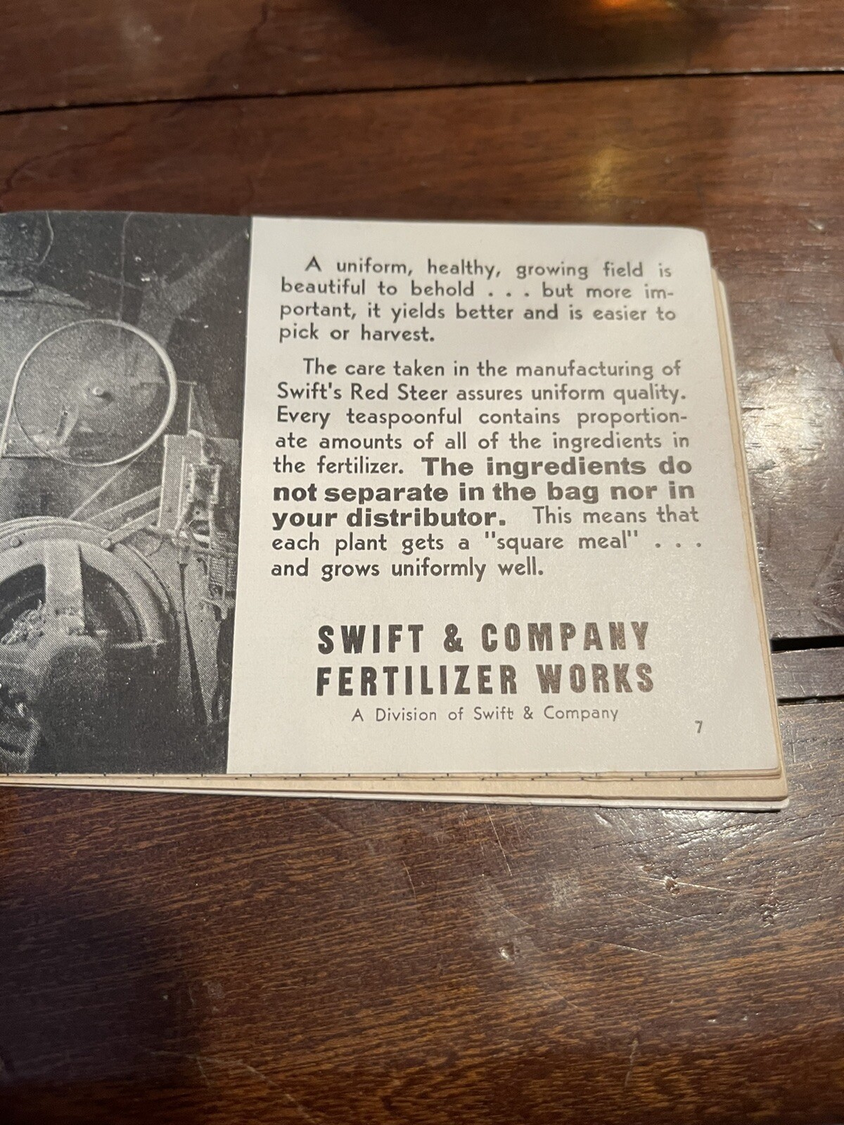 Vintage 1938-1940 Swift’s Red Steer Brand Fertilizers Advertising Memo Book