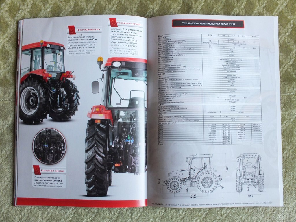 TUMOSAN Agricultural Tractors Farm Equipment Brochure Tümosan Catalog 2023