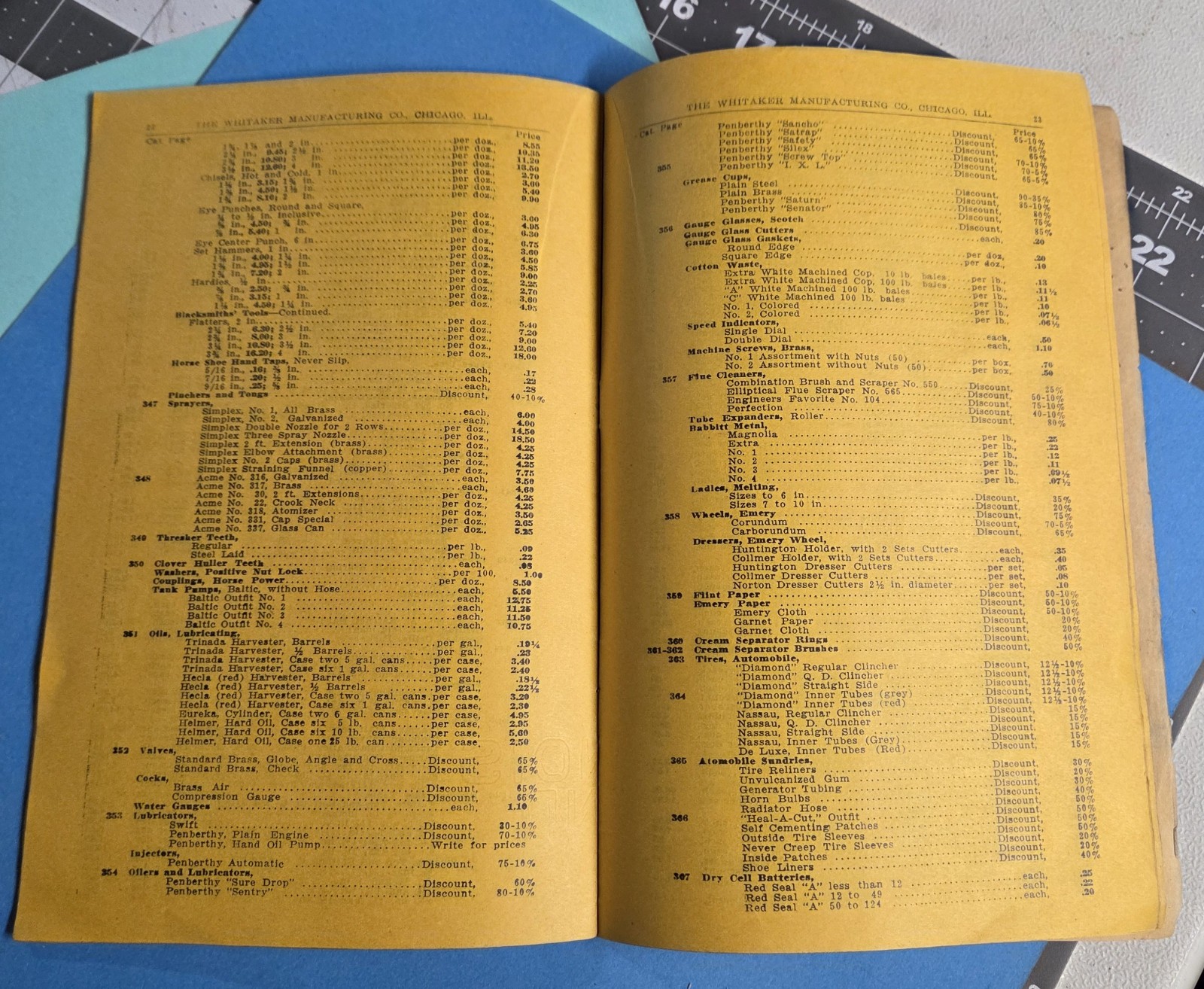 Whitaker Farm Auto Tractor Supply Catalog 1915