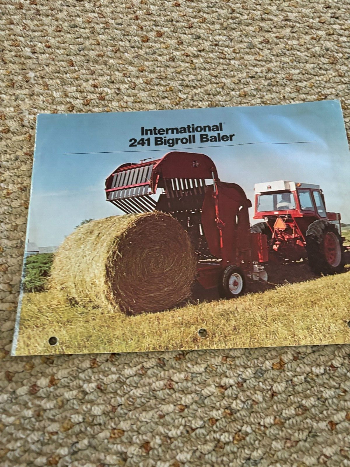 International Harvester 241 Bigroll Round Baler For 1974 Brochure FCCA24