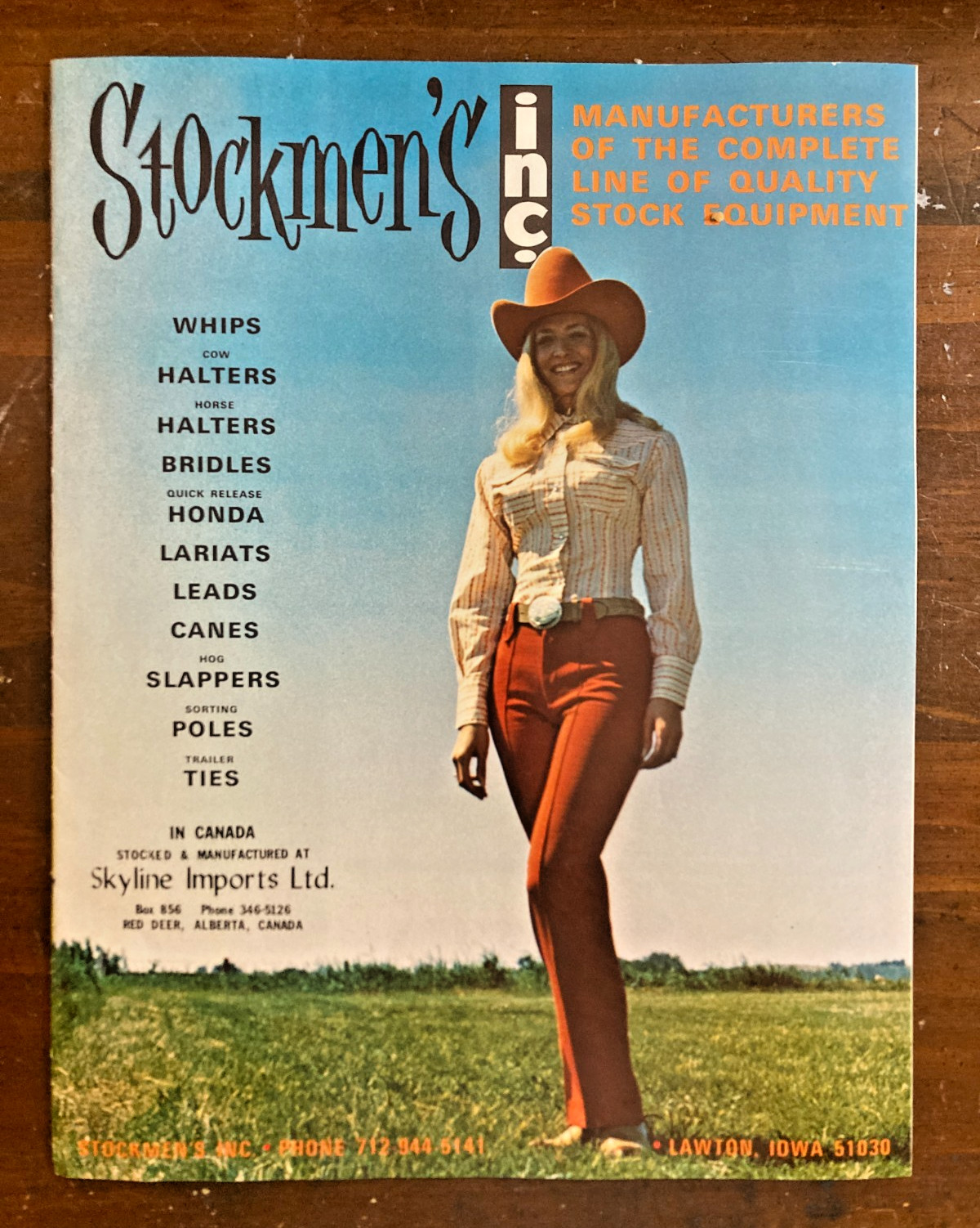 Vtg. Stockmen’s Inc. Full-Color Western Catalog c.1970 – Cowgirl Whips Halters