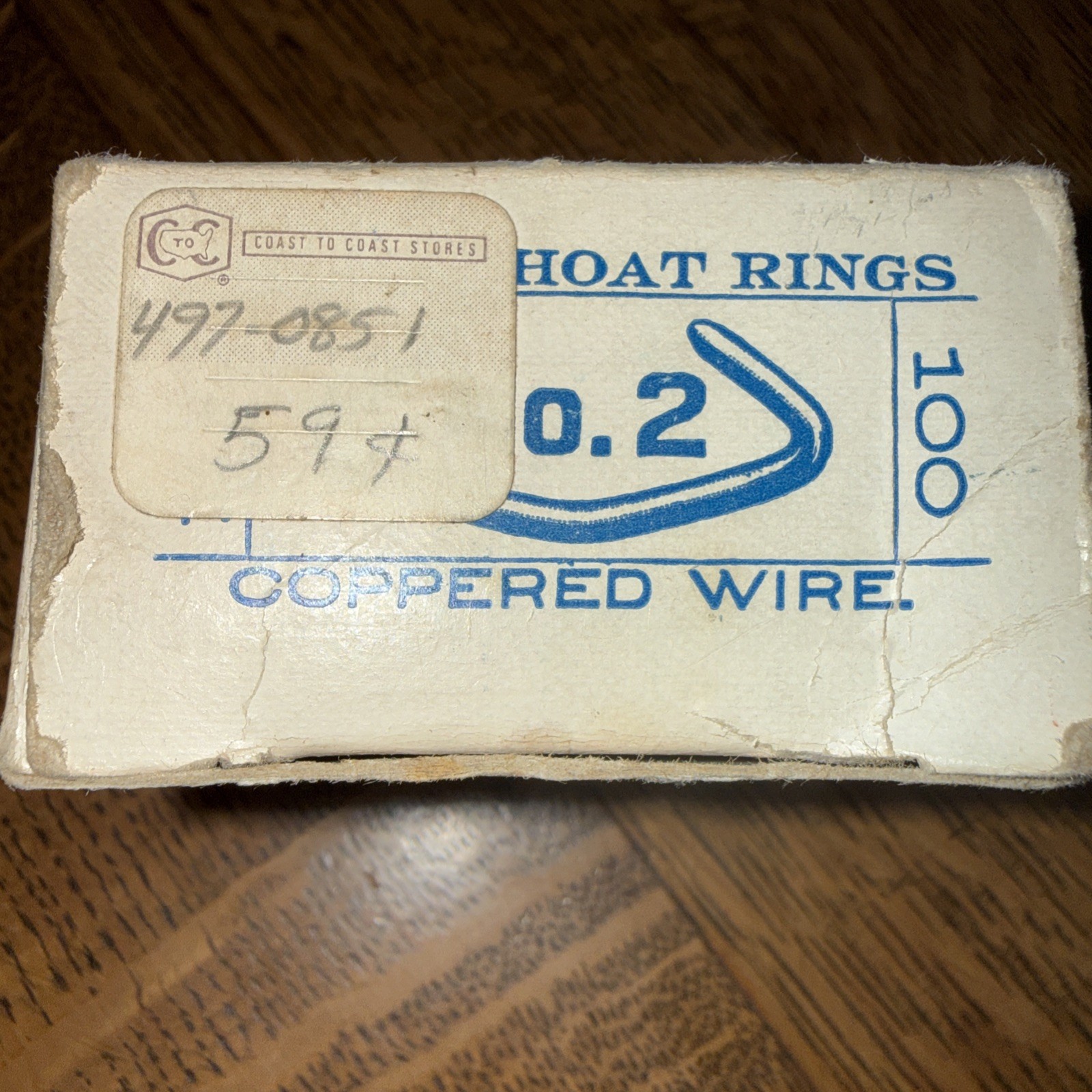 Vintage Decker’s Hump Shoat Hog Rings Box Iowa Advertising