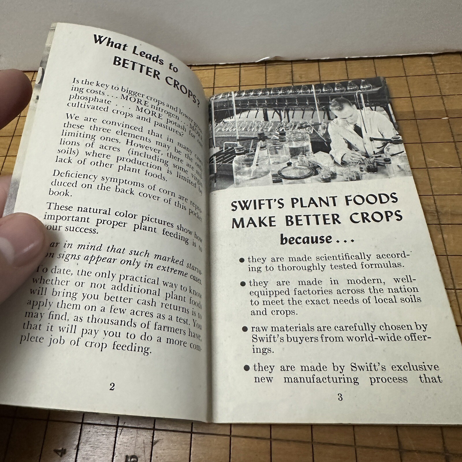 Vintage Advertising Swift’s Plant Food Service Red Steer Memo Book