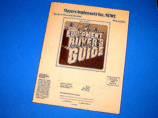 VINTAGE 1980 SPERRY NEW HOLLAND EQUIPMENT BUYERS GUIDE BROCHURE CATALOG 24 PAGES