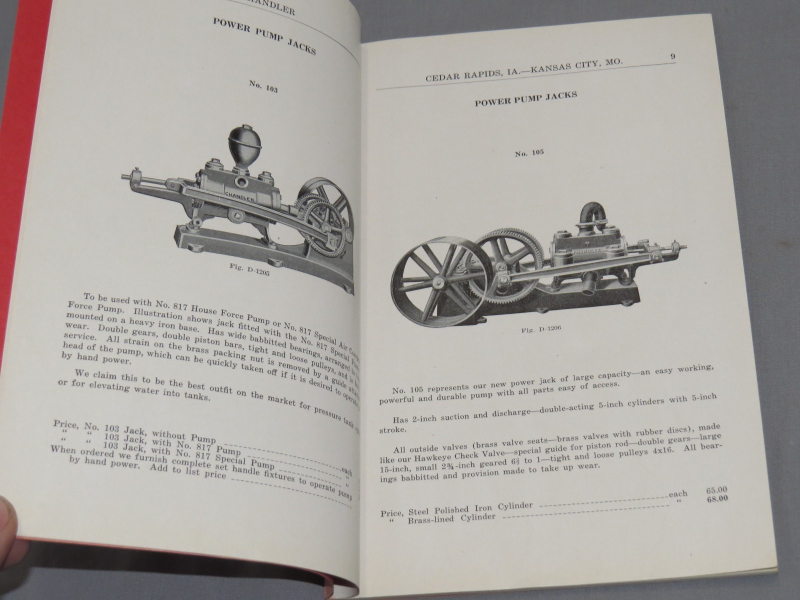 Vintage 1920’s CHANDLER Pump Supply Co Full Line Catalog Kansas City Missouri