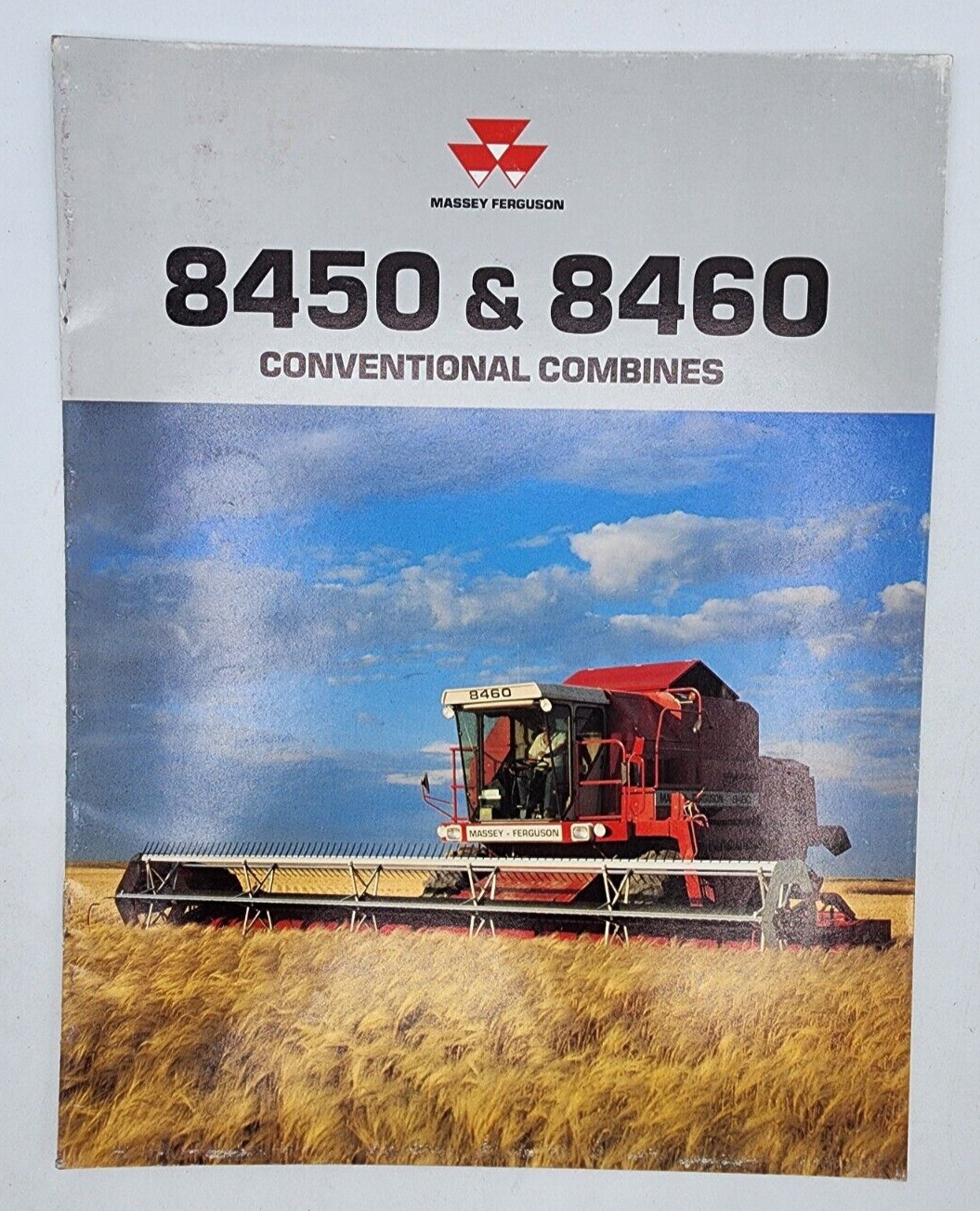Massey Ferguson 8450 8460 Conventional Combine Sales Salesman Brochure 12 Pages