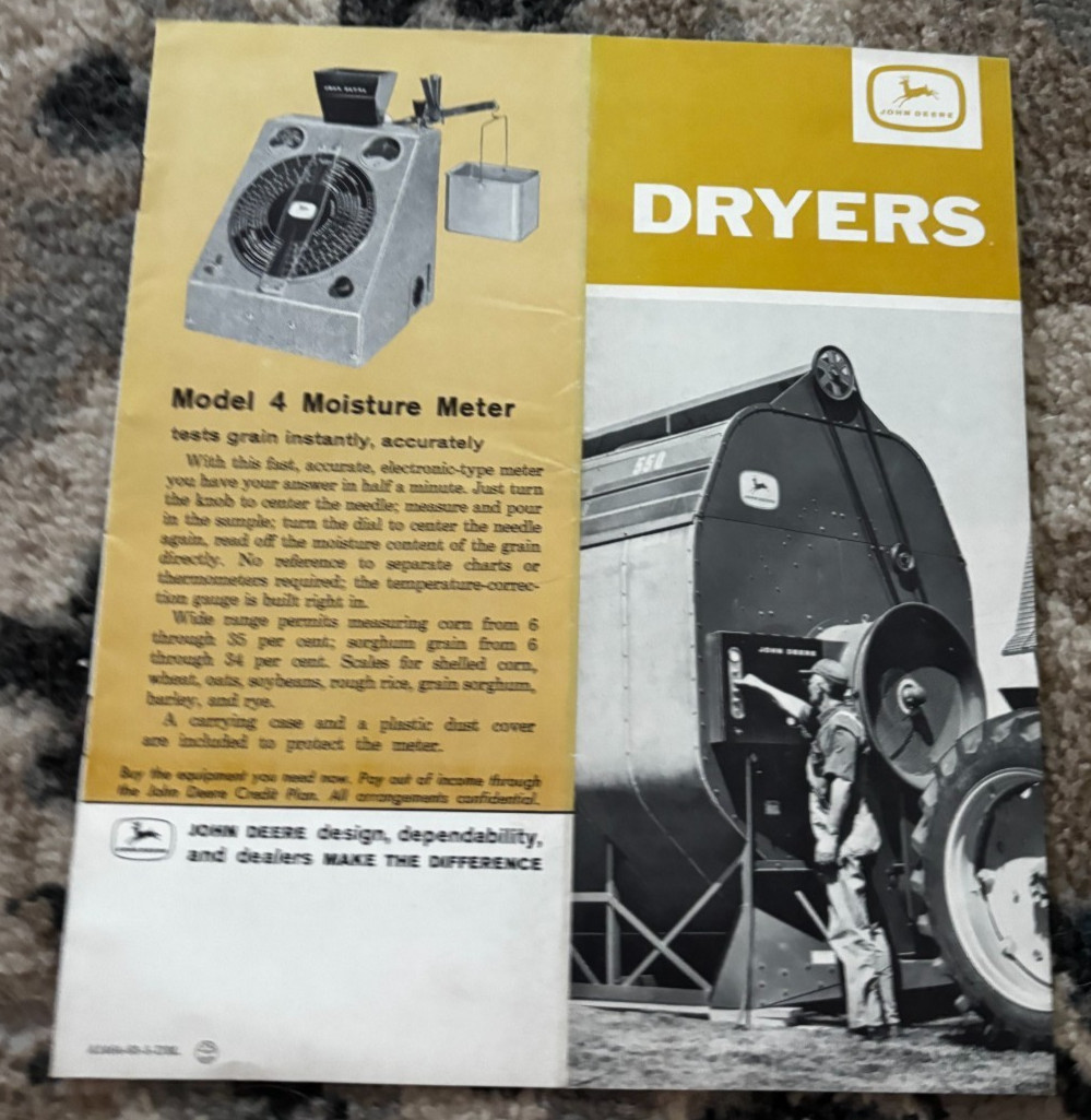 John Deere Dryers For 1963 Brochure DCPA26