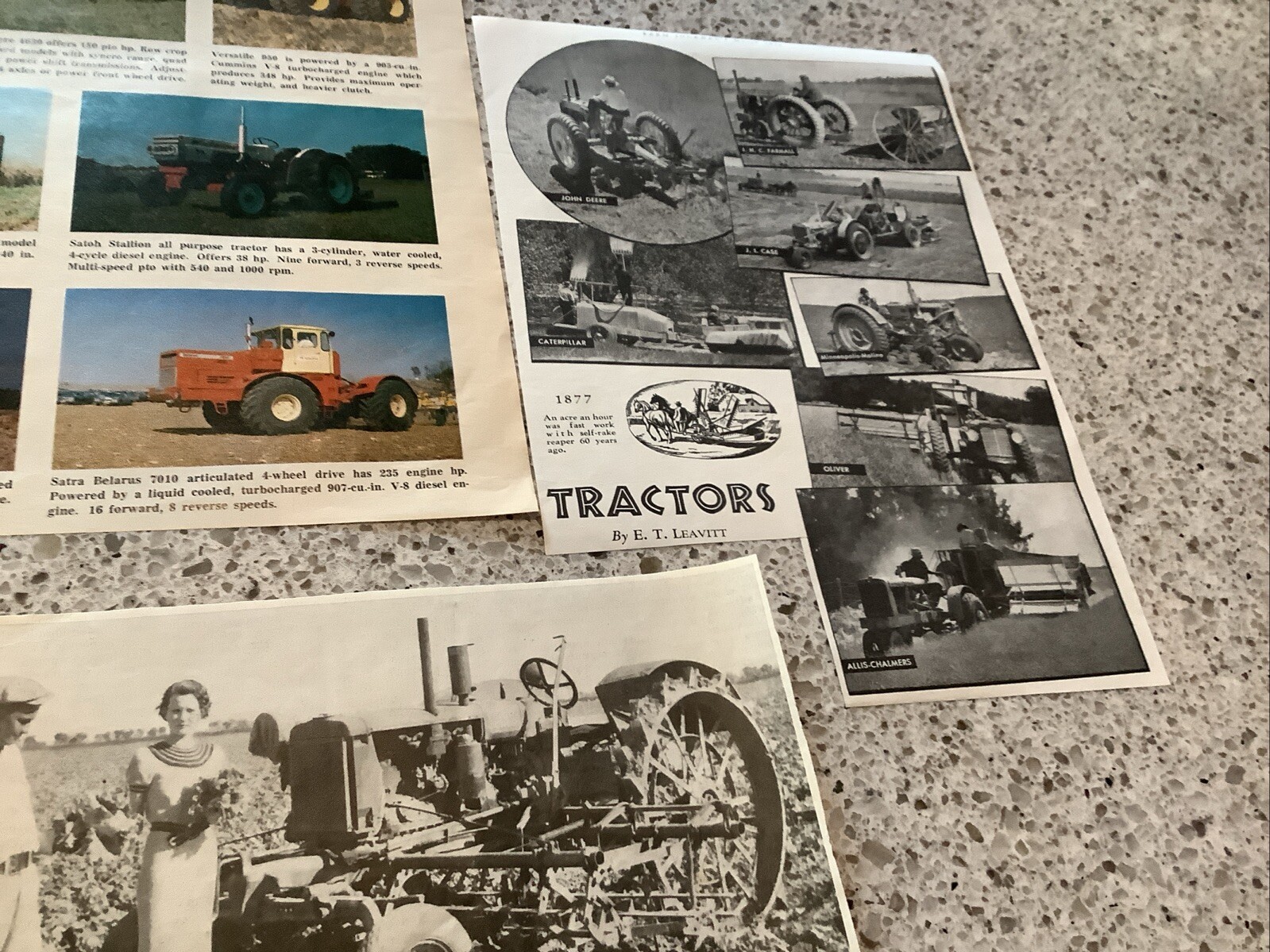 Lot of 6 Farming Agricultural Tractor Print Ads 1916-1970’s All Brands & Designs