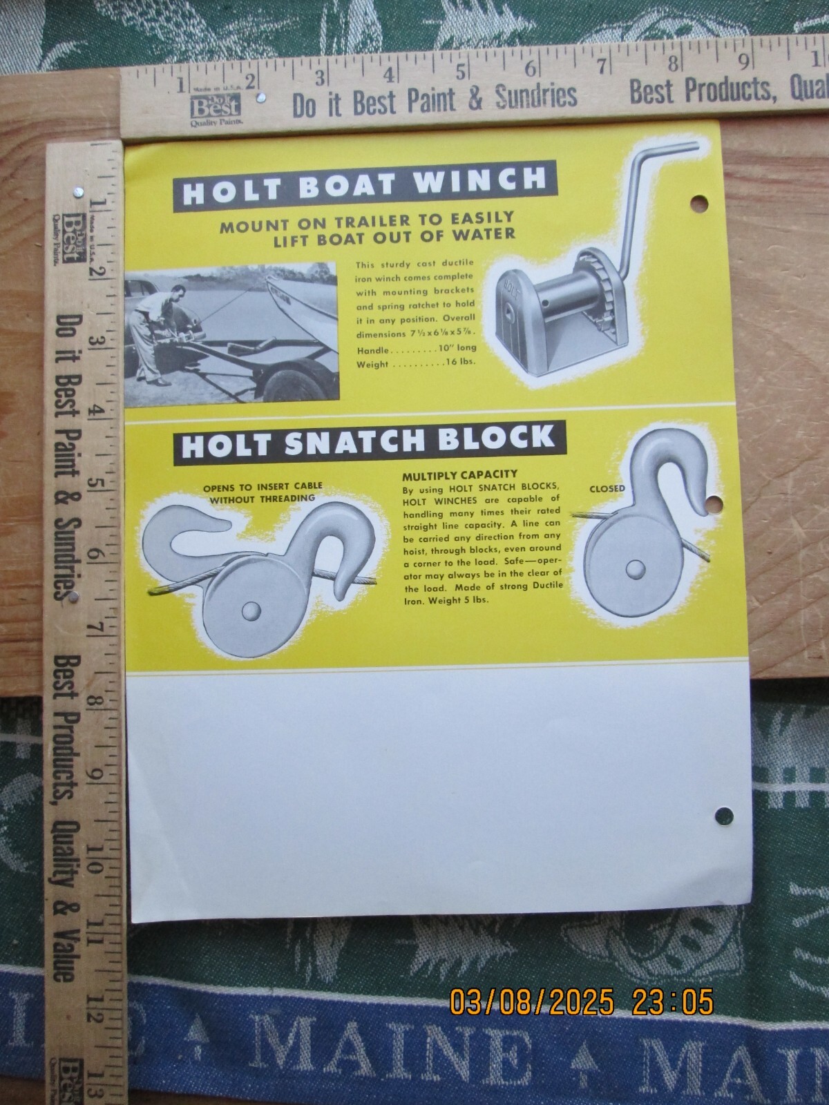 holt farm winch holt equipment co. 1 page 2 sides