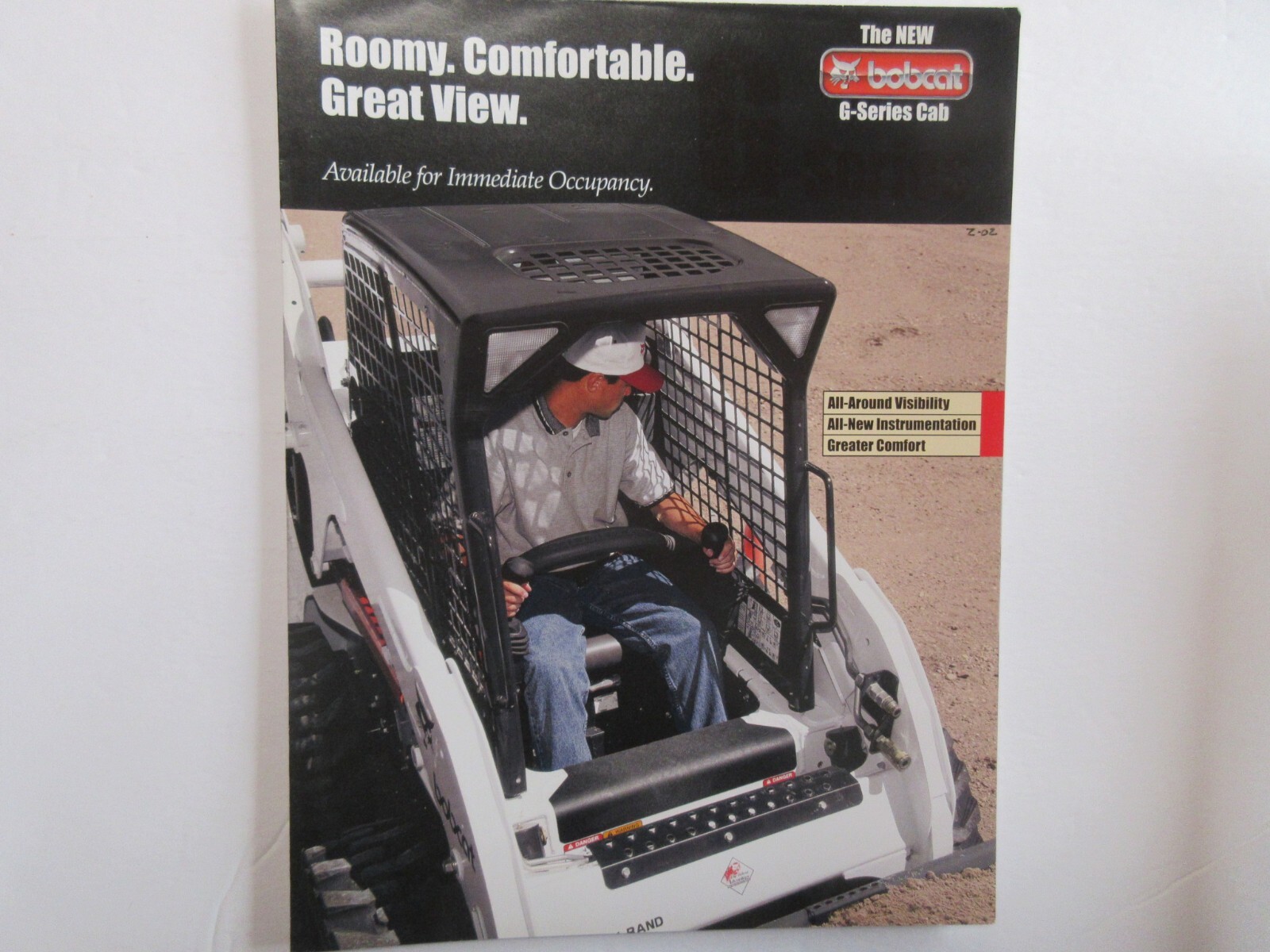 Bobcat Cab Brochure 8 page Poster Style Good Condition