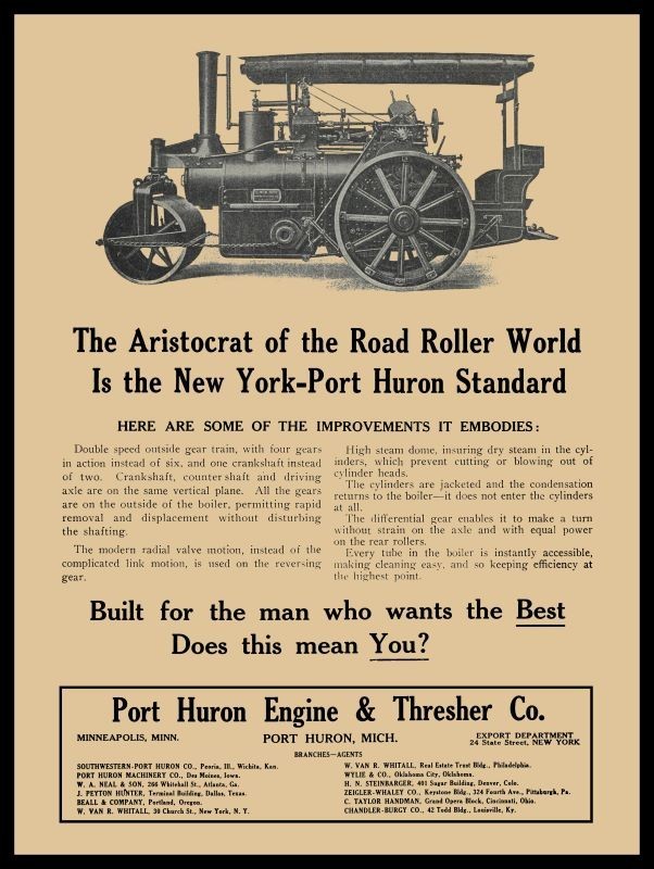 1912 Port Huron Engine & Thresher Co Michigan NEW METAL SIGN: 9 x 12″ Ships Free