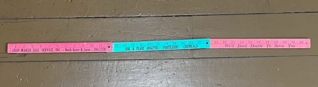 Vintage Crop-Maker Soil Service 36″ Folding Rule Farm Fertilizer Advertising