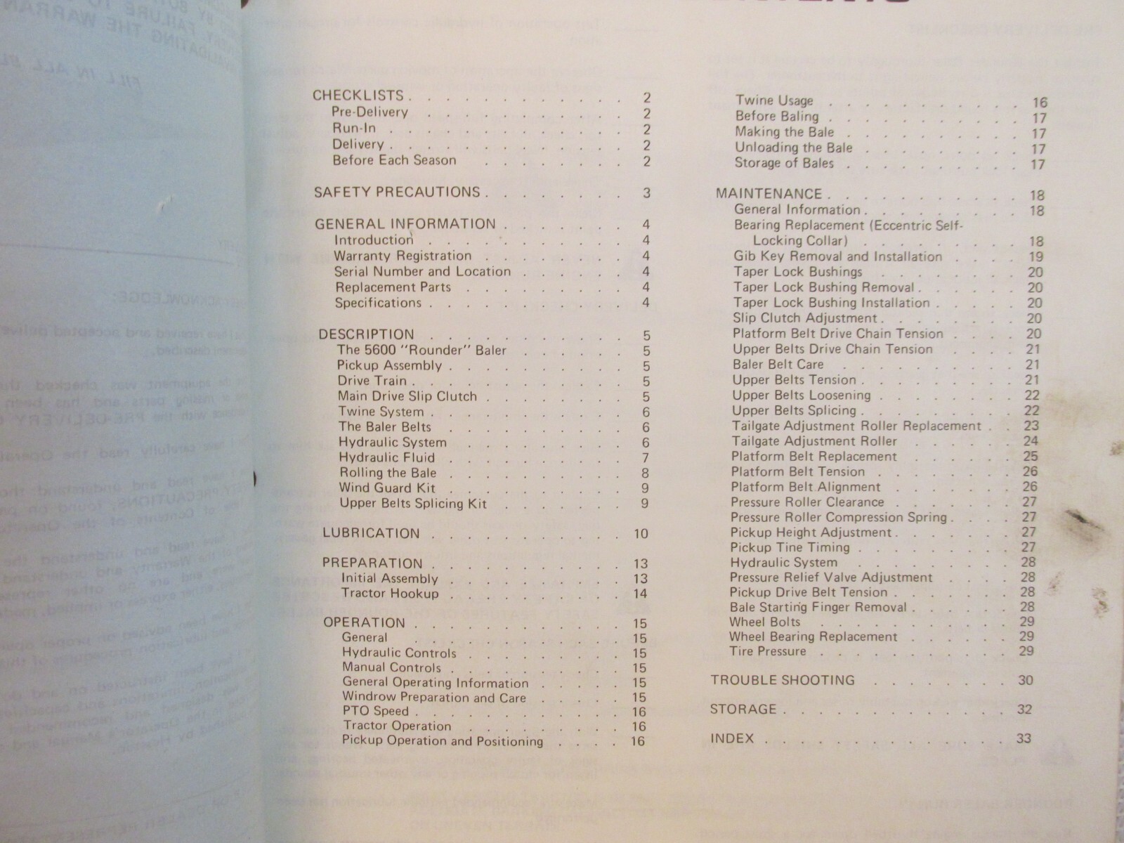 Hesston 5600 Baler Operator’s Manual