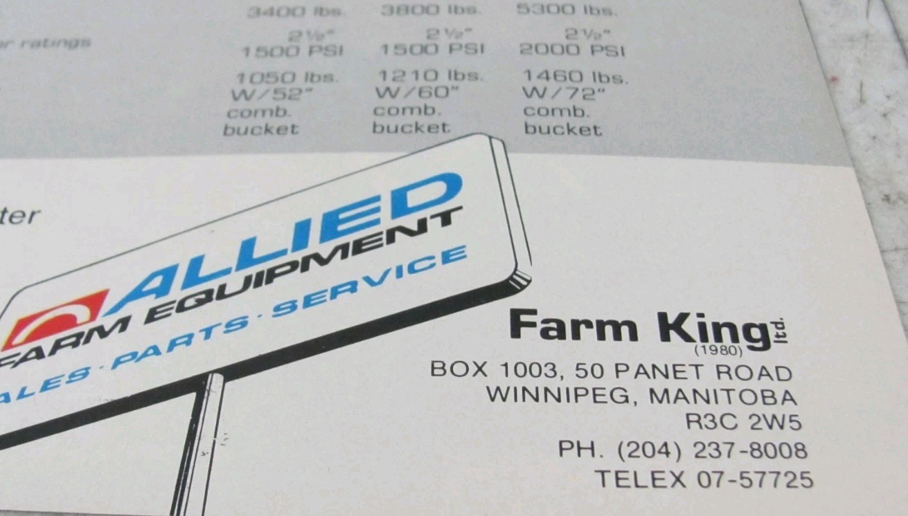 Allied Quick Attach-Loaders Series 80 Sales Brochure