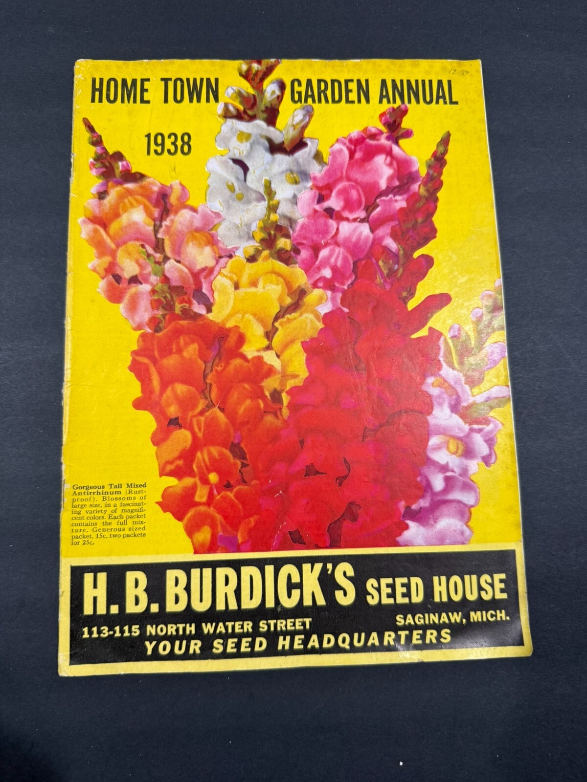 1930’s Glen Brothers & HB Burdick’s Fruit, Flowers, Seed Brochures…..2 Items