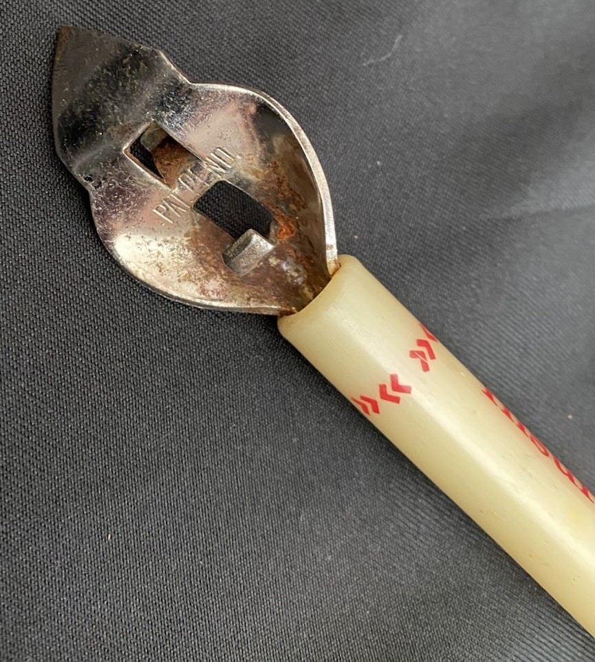 Vintage Farm Bureau 6″ Bottle Can Opener Promo Tool with Rusted Top
