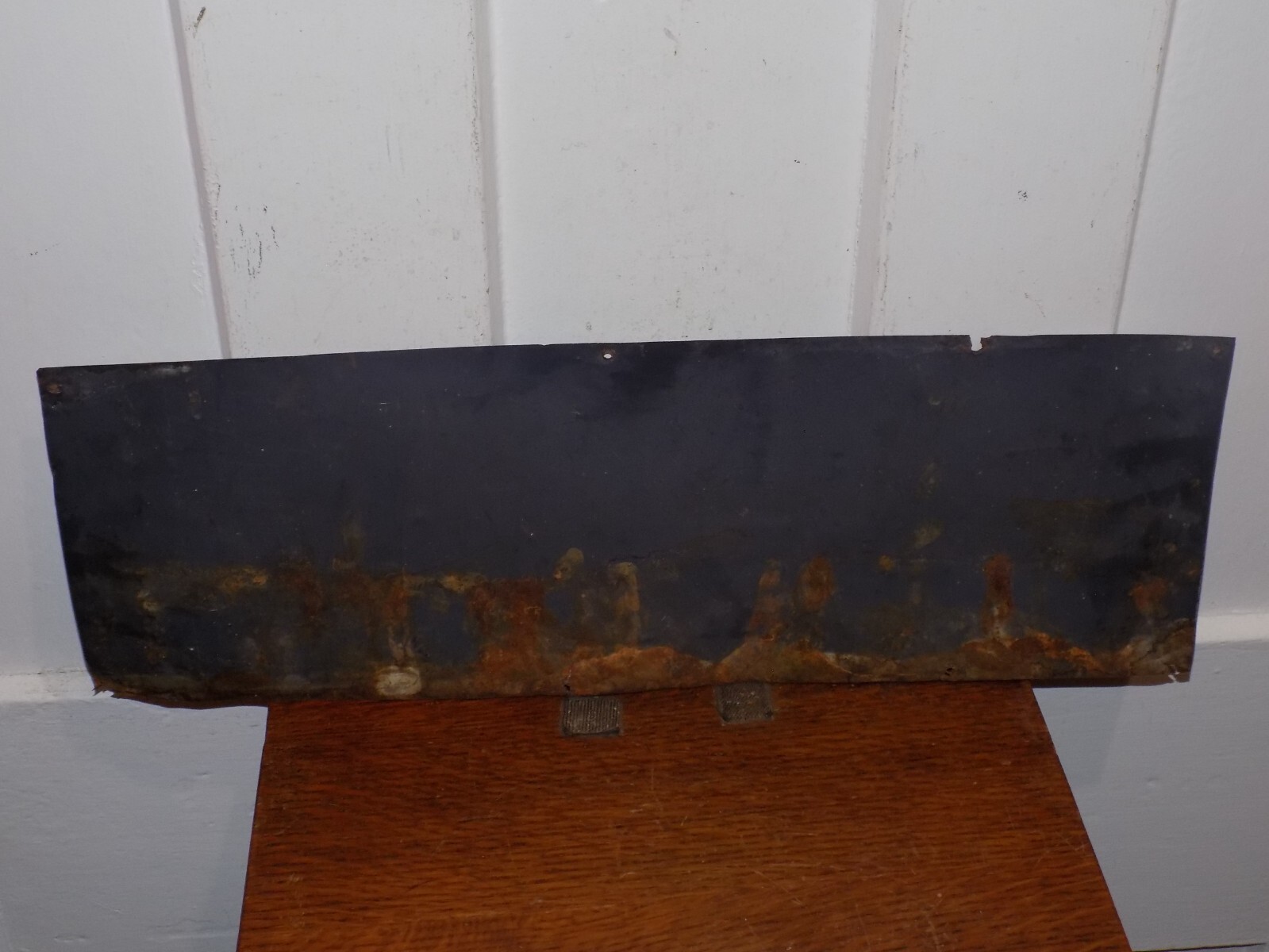 Vintage Grain Drill Sewing Table Tin Sign