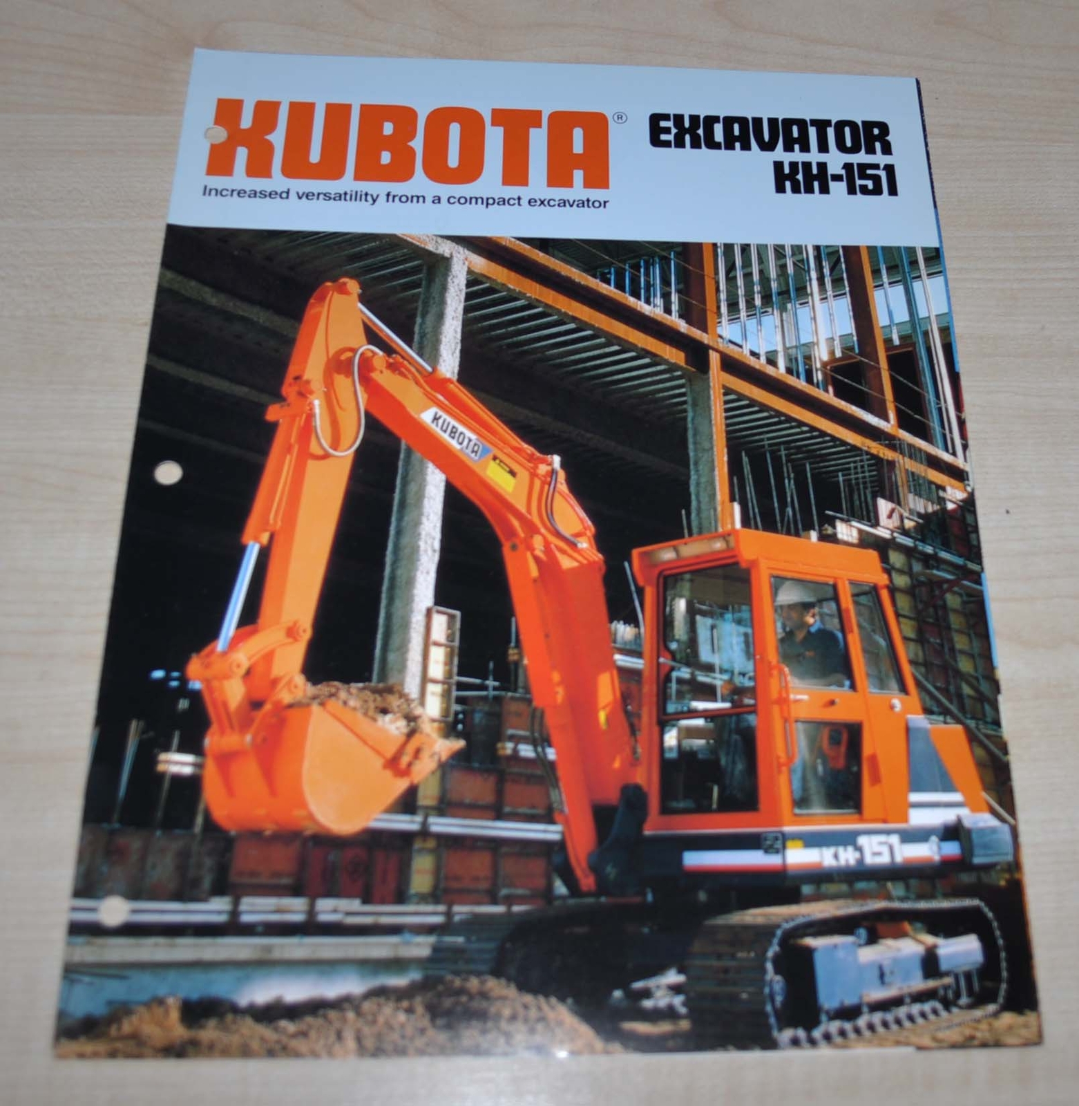 Kubota Compact Excavator KH-151 Japanese Brochure Prospekt