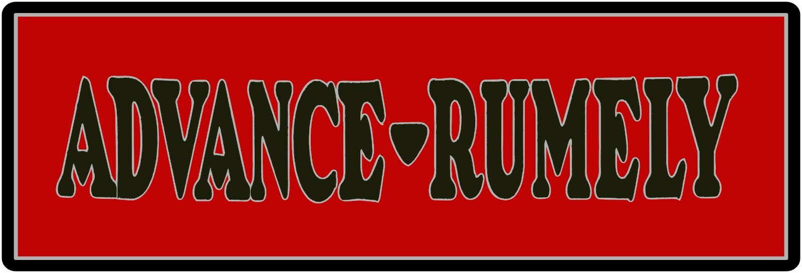 Advance Rumely Tractors, LaPorte IN Sign, 12″ x 36″ USA STEEL XL Size – 4 POUNDS