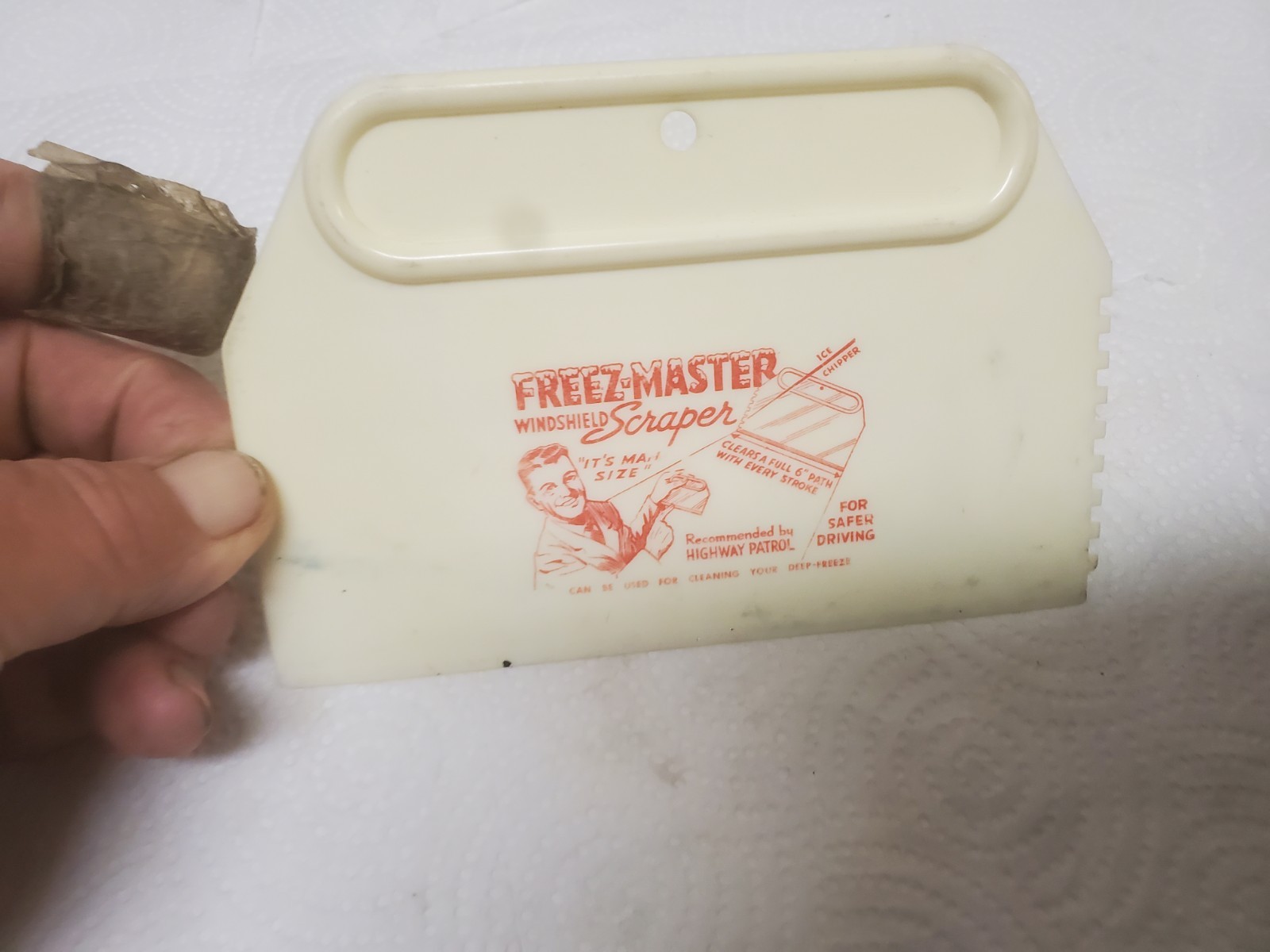 6″ Plastic Scraper Sumner Packing Company Sumner Iowa Seasons Greetings