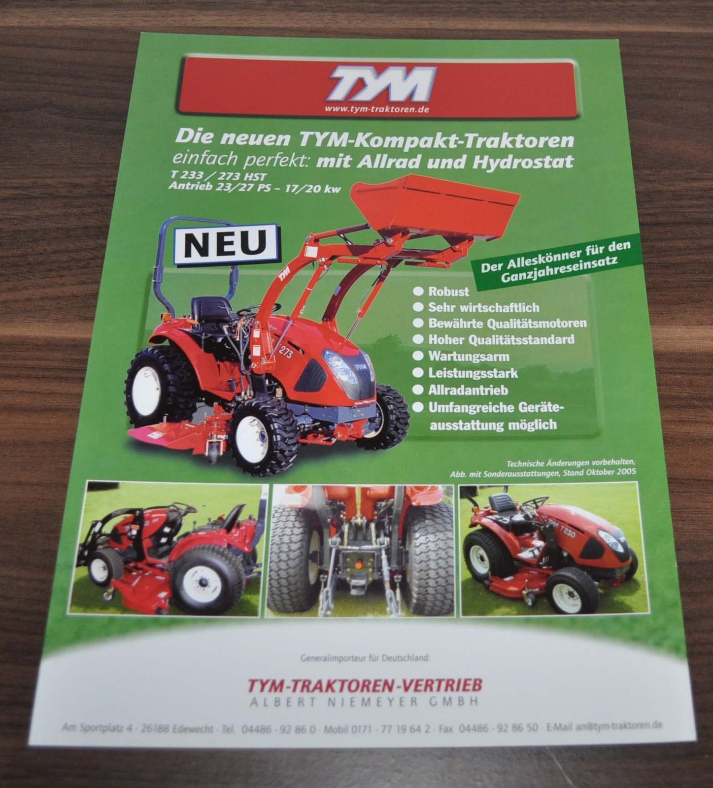 TUM Kompakt Compact Traktor Tractor Brochure Prospekt