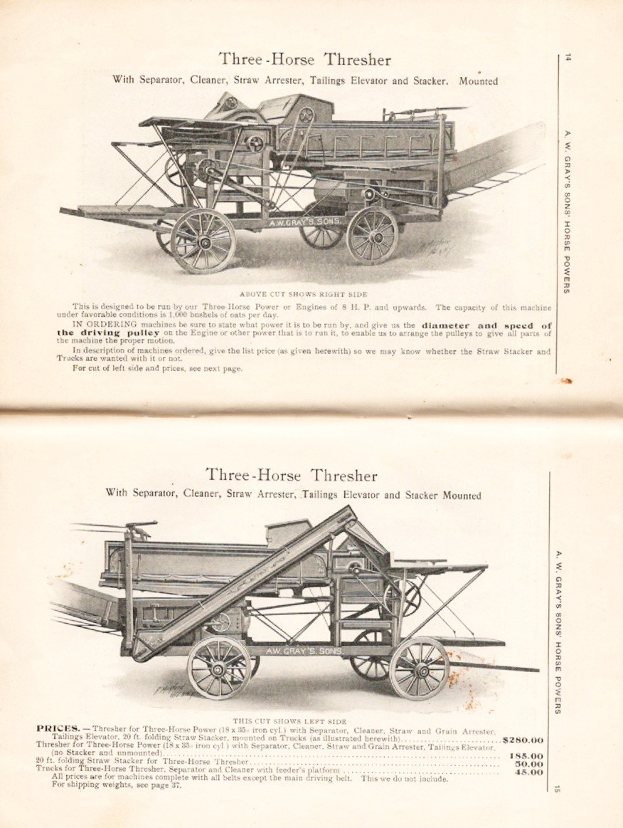Original Antique 1905-1906, A W. Gray’s Sons Farm Equipment Catalog with prices