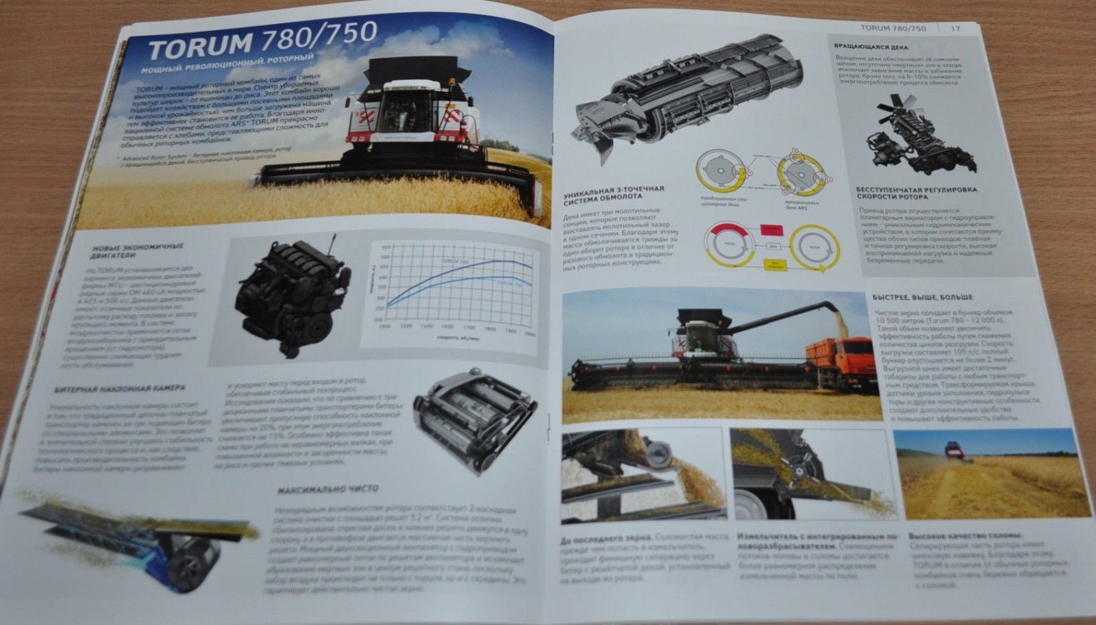 Rostselmash Model Range 2015 Combine Harvester Russian Brochure Prospekt