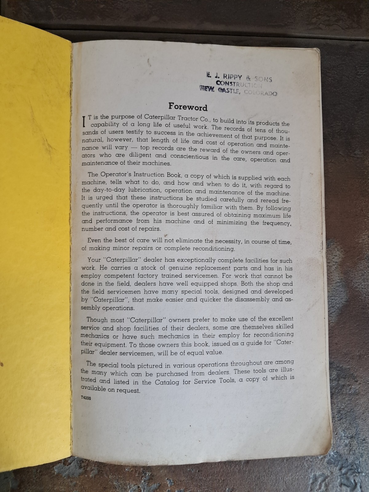 Caterpillar Servicemen’s Reference Book D8 1H 8R 13A Tractor Repair Manual Q30