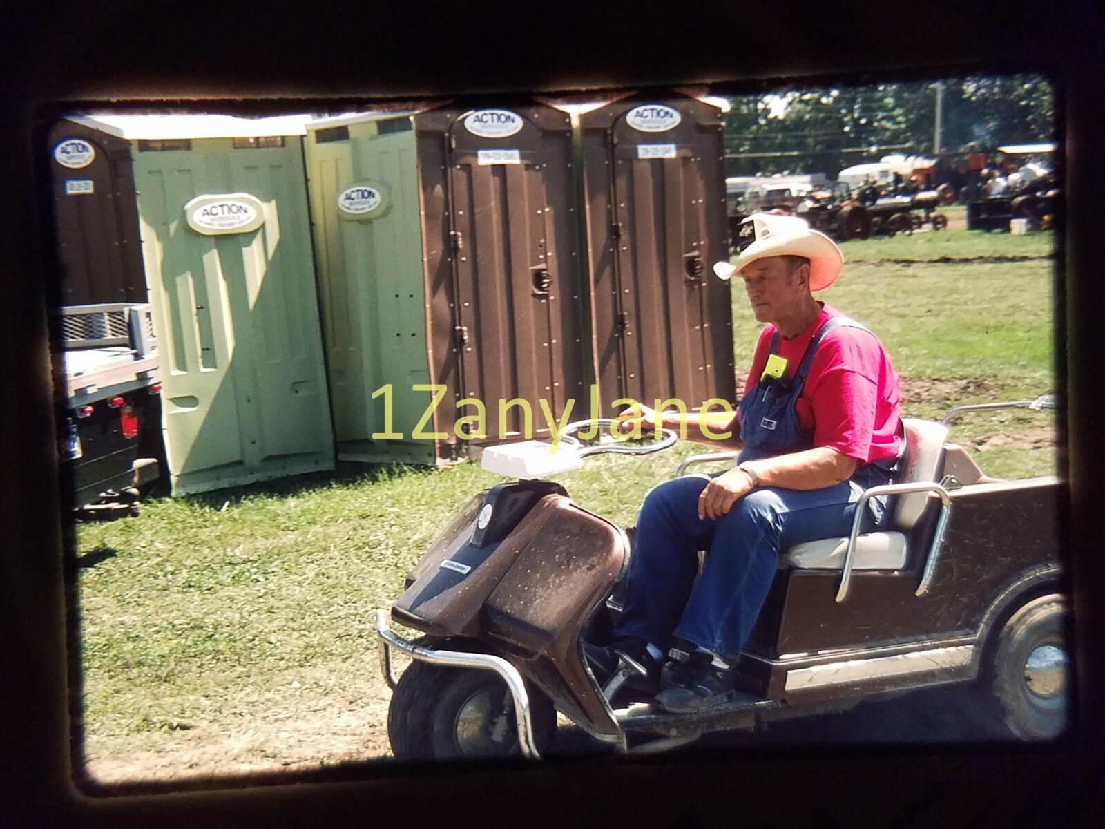 AC2514 35mm Slide of an Allis-Chalmers from MEDIA ARCHIVES MAN GOLF CART
