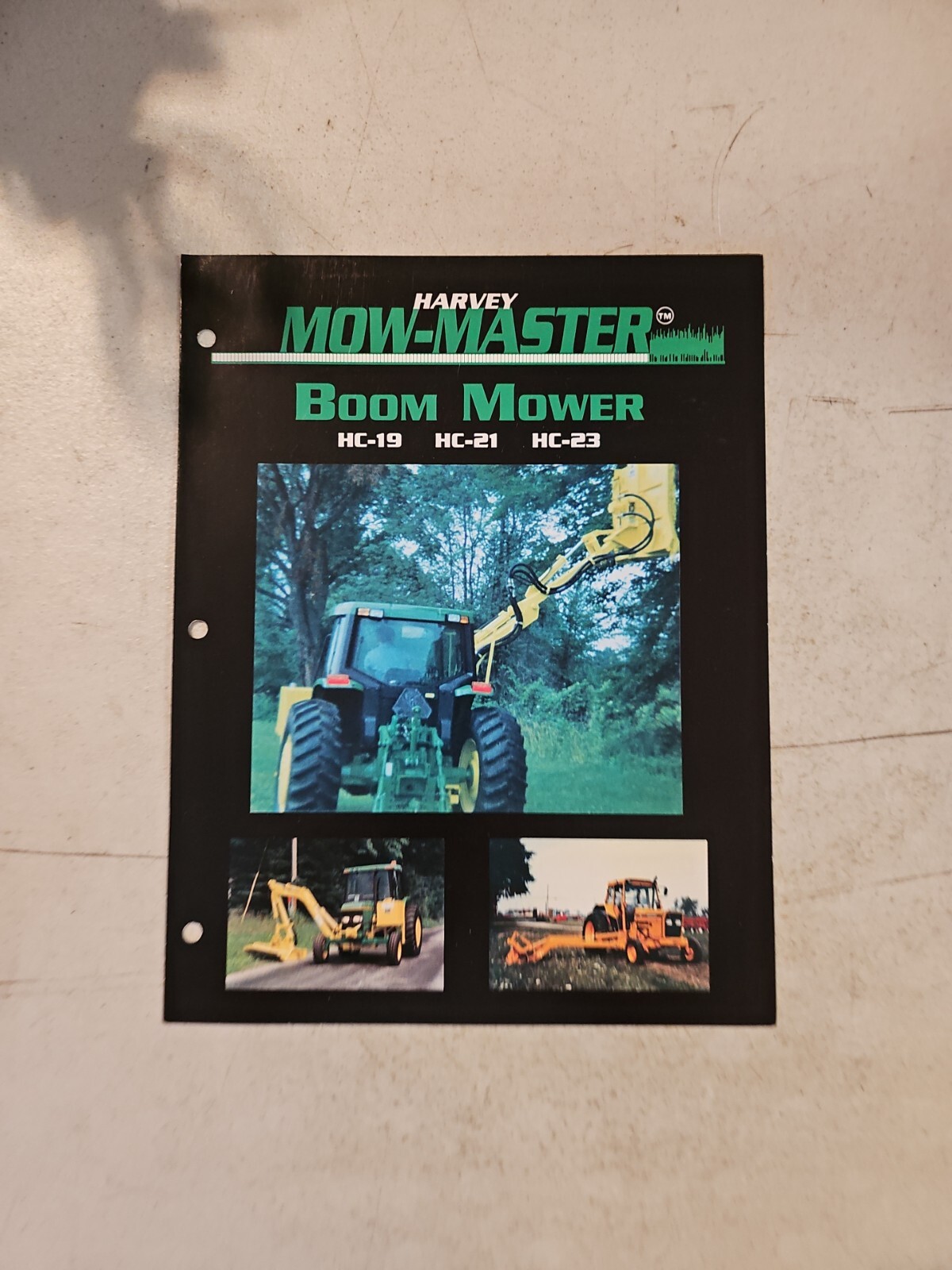 VINTAGE HARVEY Mow-Master Boom Mower HC-19 HC-20 HC-23 Sales Brochure