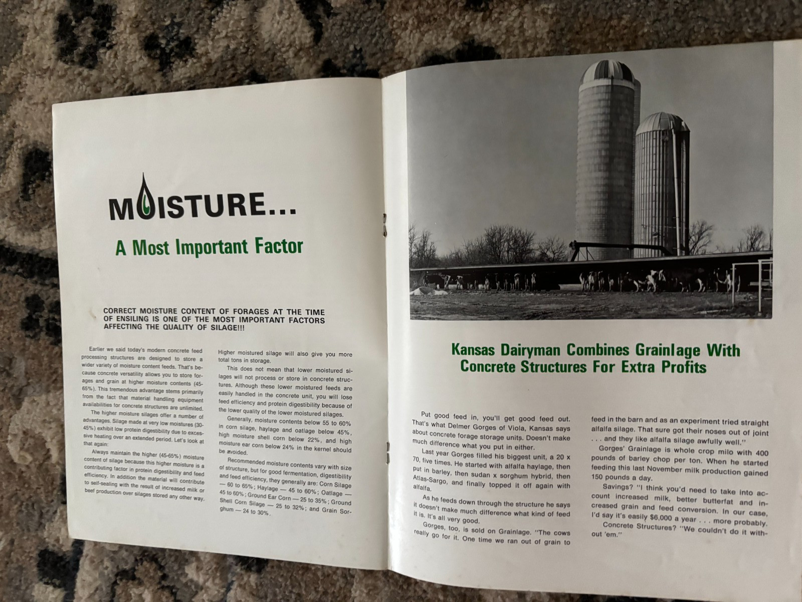 Concrete Silos & Versatility For 1972 Brochure DCPA26