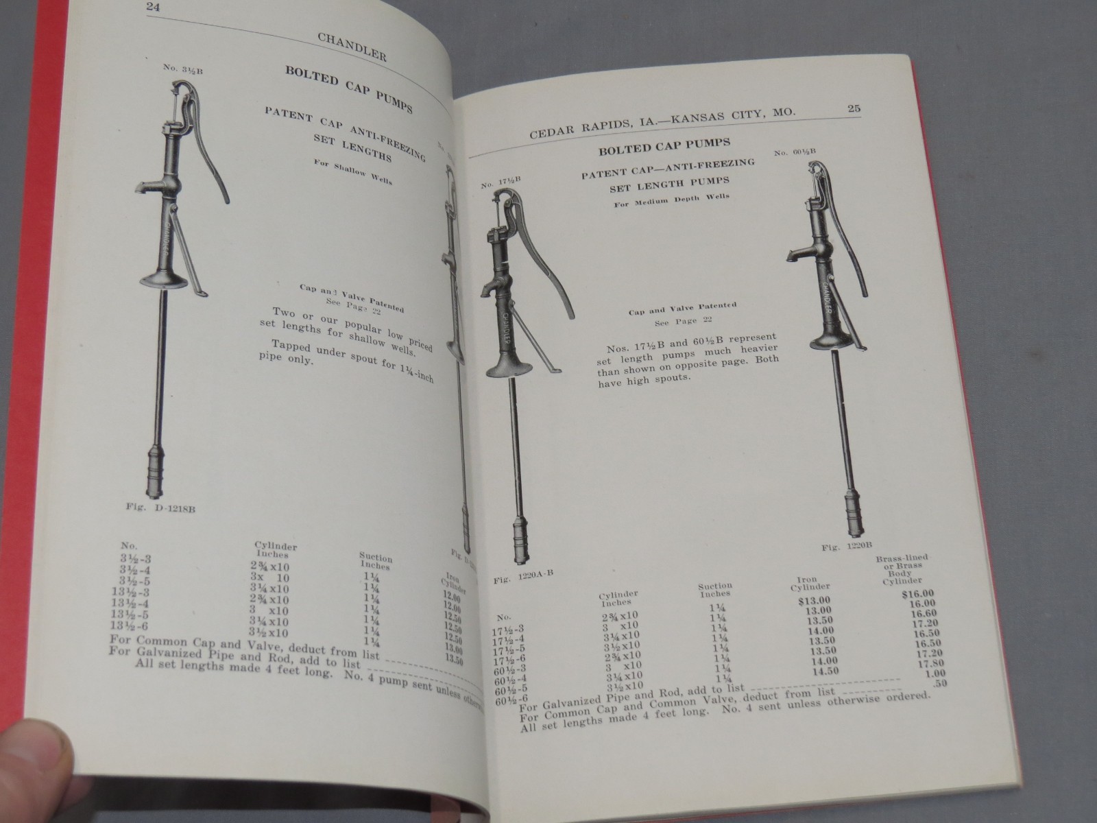 Vintage 1920’s CHANDLER Pump Supply Co Full Line Catalog Kansas City Missouri