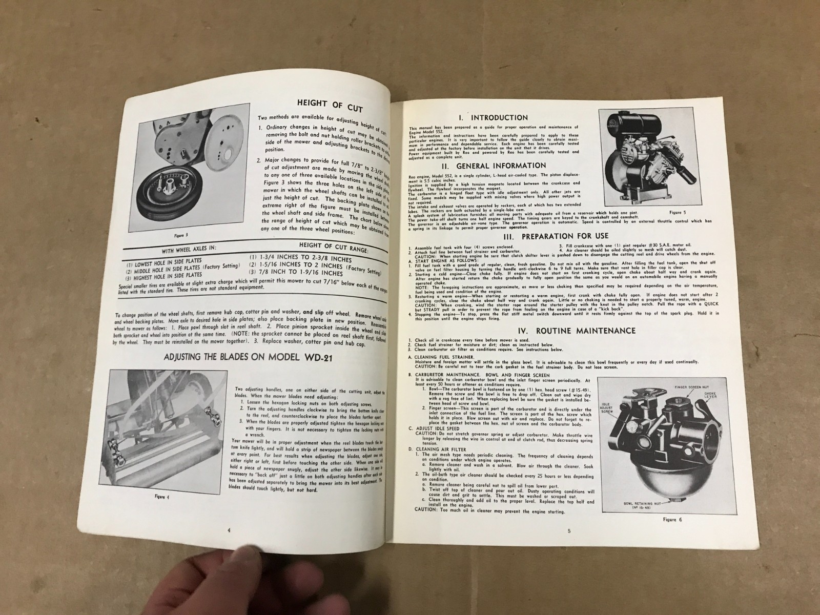 Vintage Reo Royale Power Motor – Operating Manual & Parts List