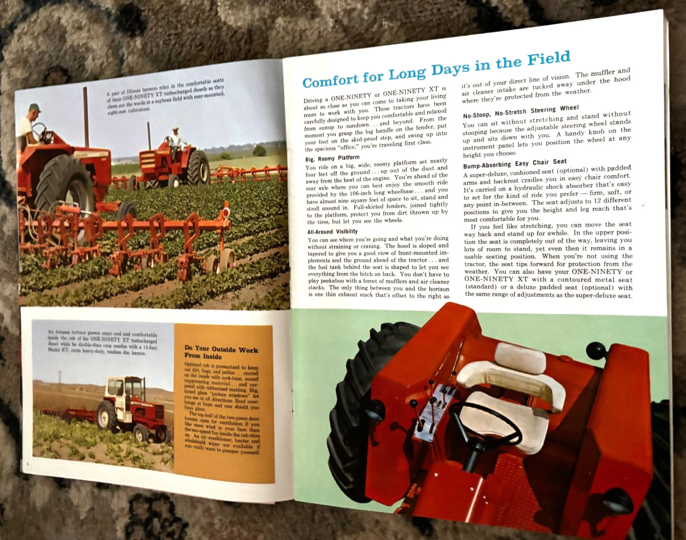 Allis Chalmers 190XT 190 Tractor For 1967 Brochure DCPA26