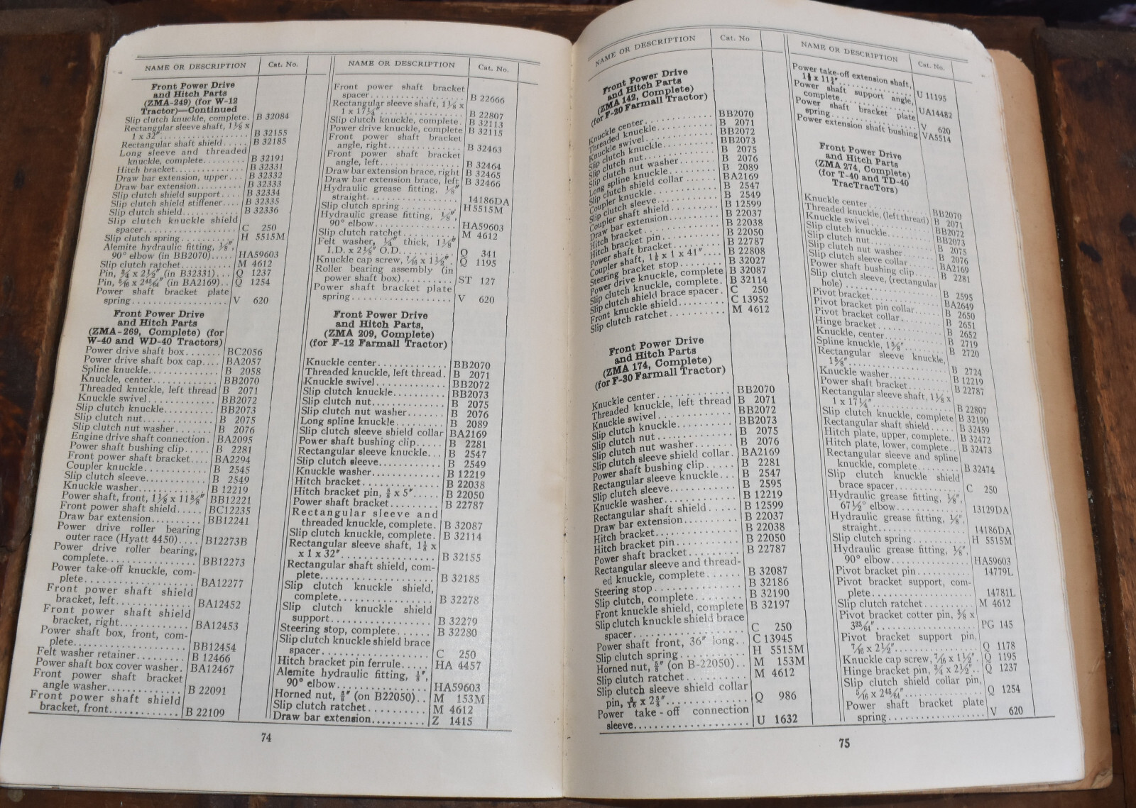 McCormick Deering International Harvester Enclosed Gear Tractor Binder 4E Manual