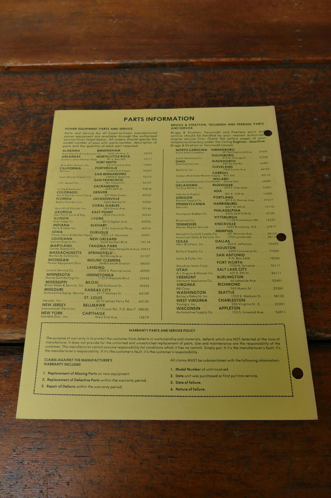1980s Coast to Coast Owner’s Manual 4HP 21” Self Propelled Lawn Mower 481-1550