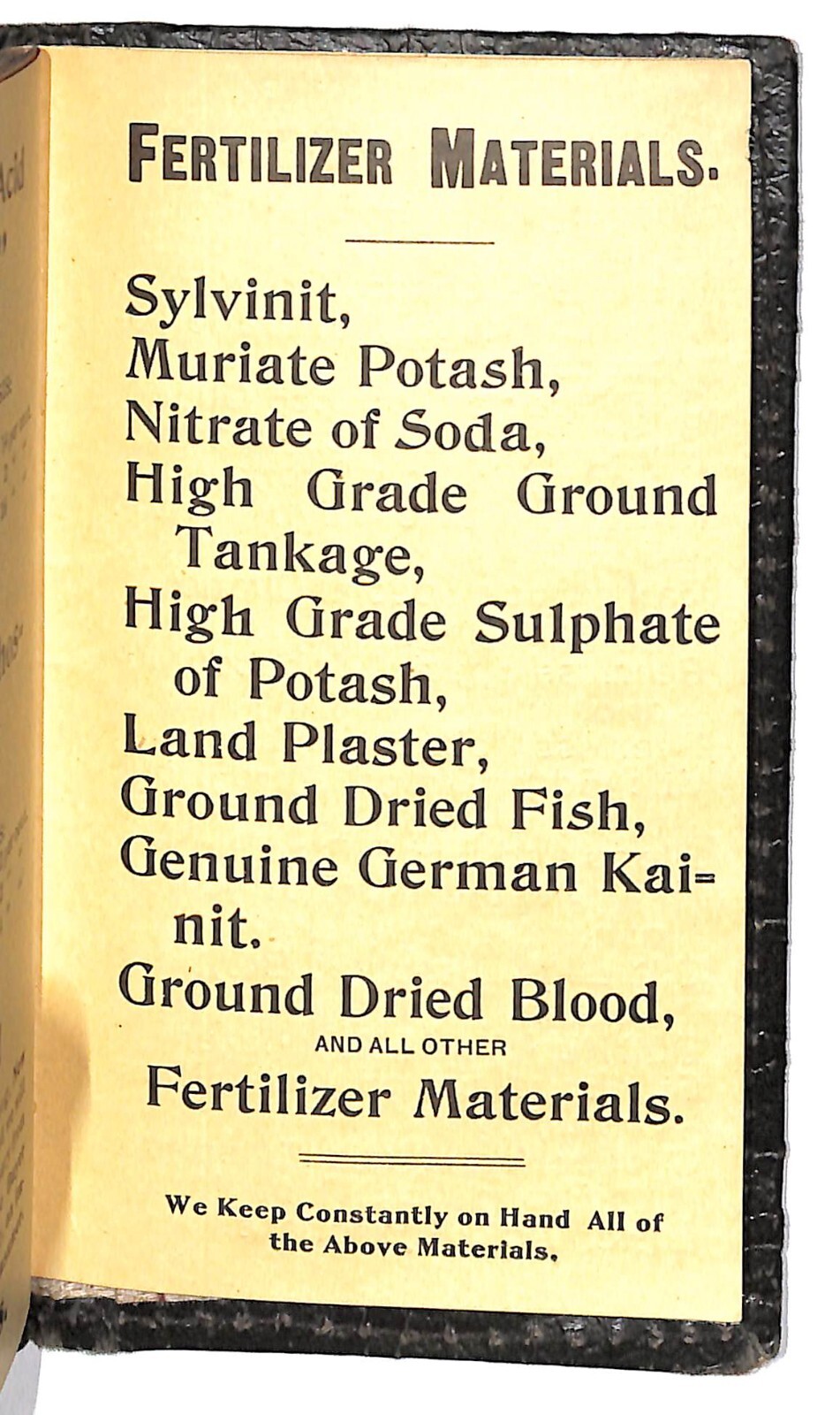 Farmville Lynchburg 1902 Virginia State Fertilizer Co. Wallet / Booklet 40+pp