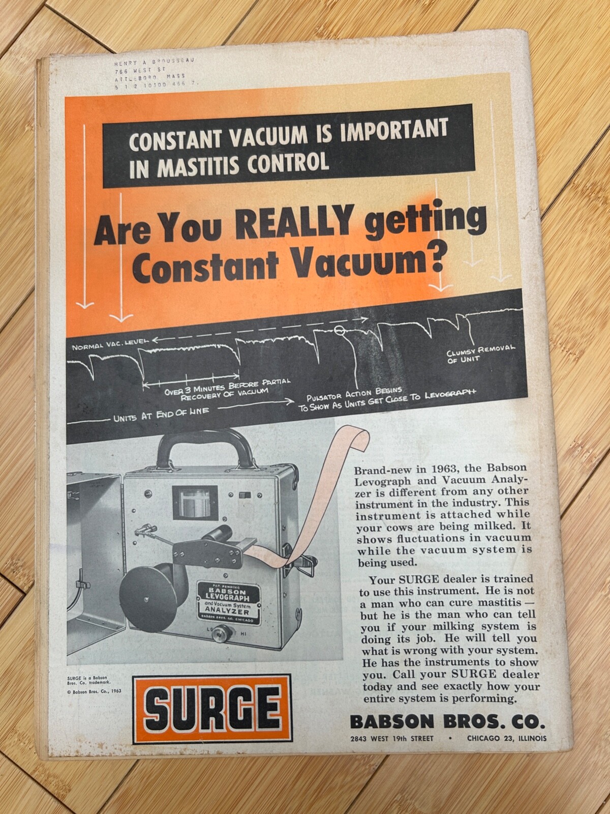 MAR 25 1963 HOARD’S DAIRYMAN DAIRY FARM MAGAZINE SURGE VAC MILKING SYSTEM
