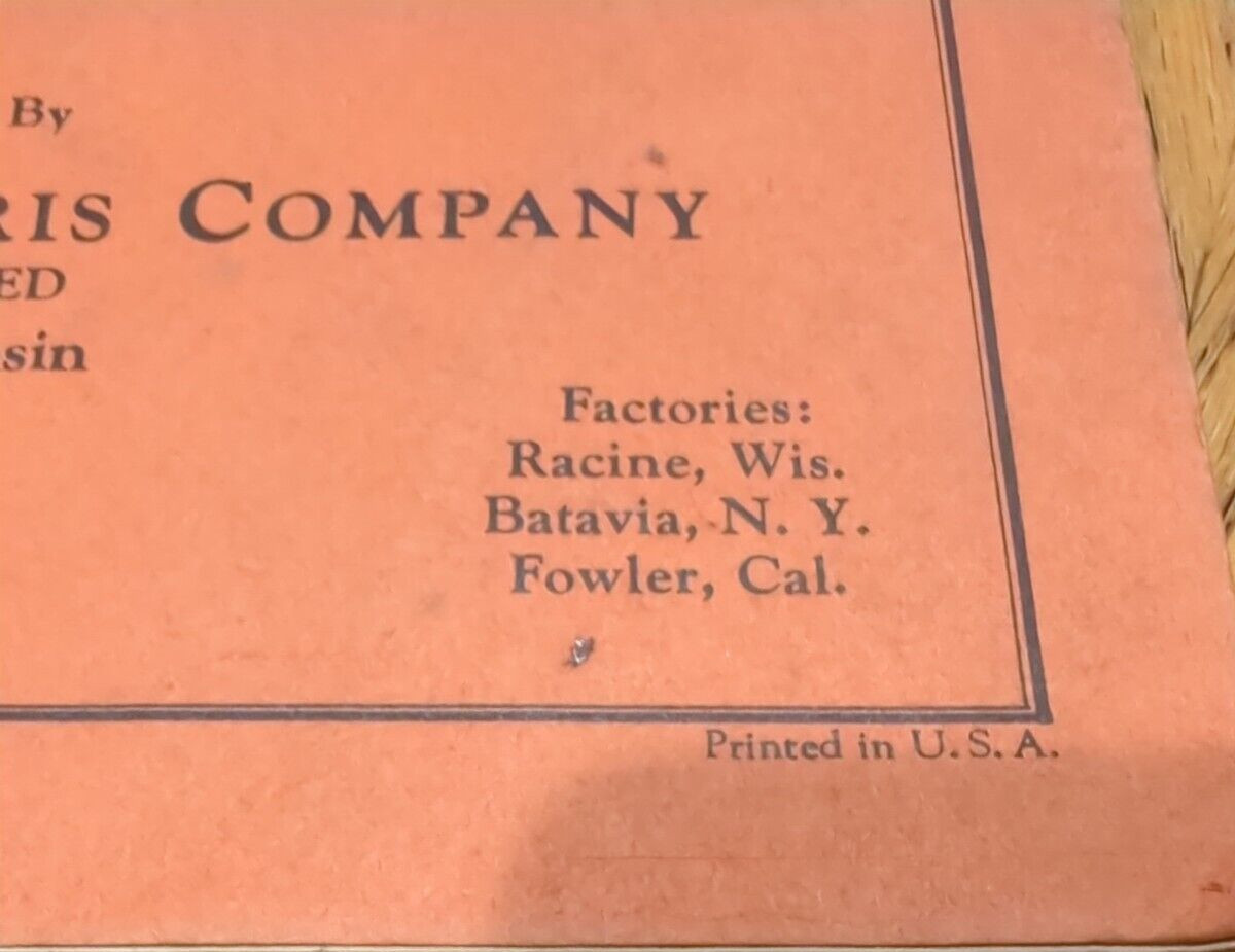 Massey Harris 1950’s Combine Sales Booklet Full Color Lot Of 2 Combine Pts &Man